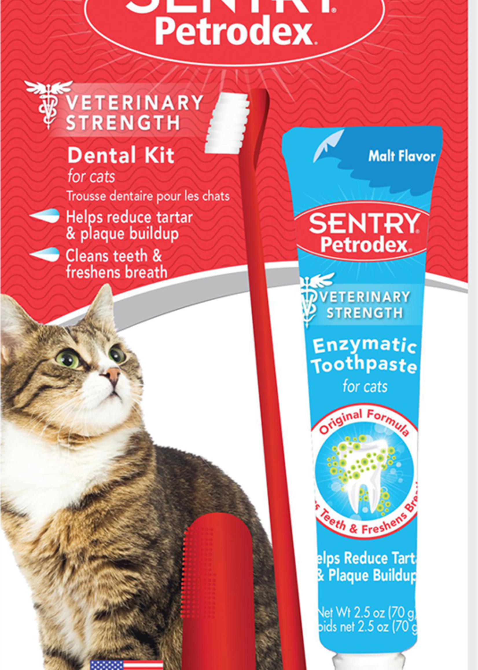 Sentry Sentry Petrodex VS Dental Kit for Cats, 2.5 oz