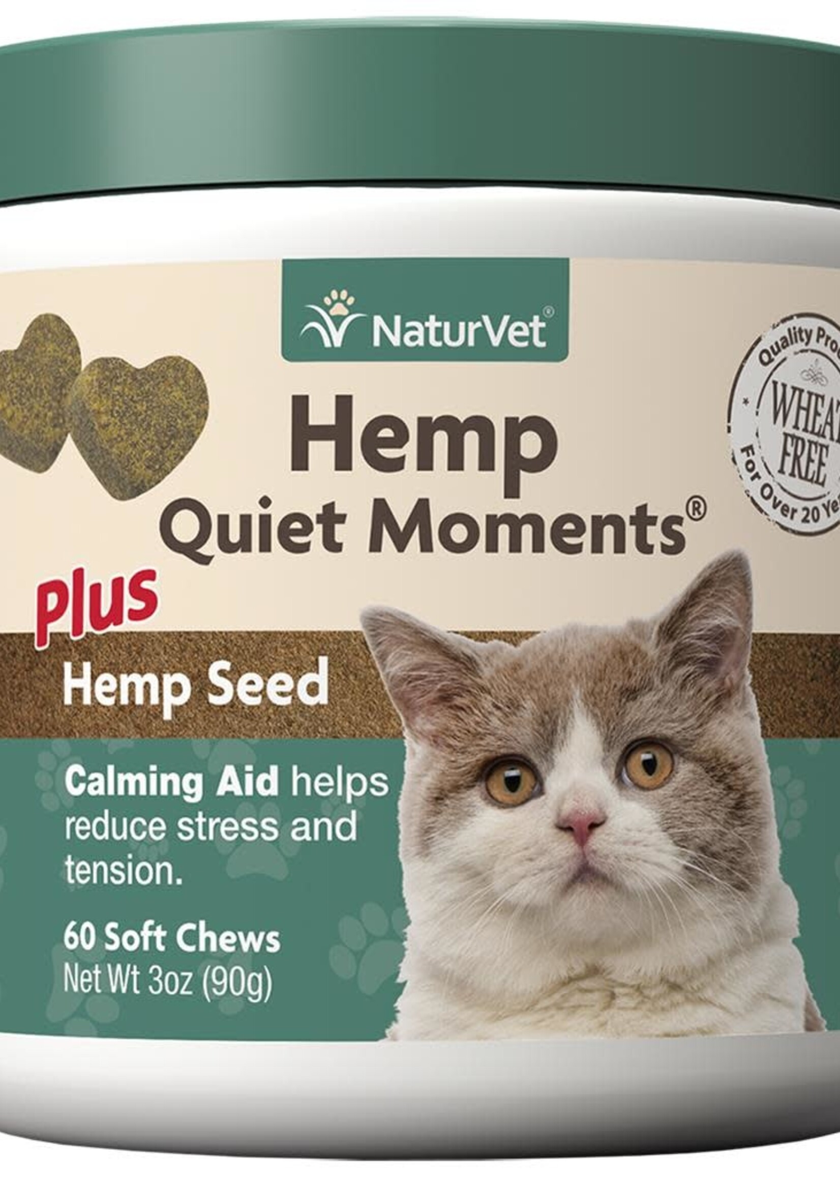 NaturVet Soft Chew Hemp Quiet Moments 60CT Cat