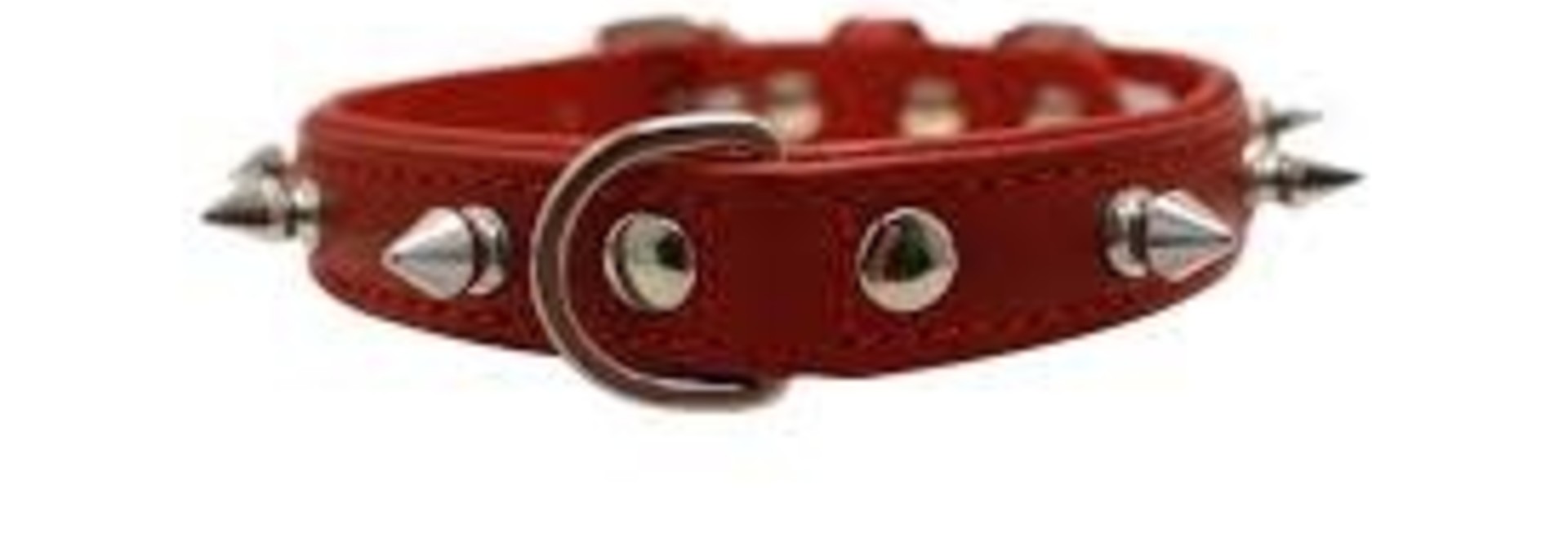 Angel Collar Spiked Red 16" x 3/4"