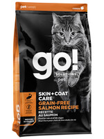 Go! GO! Skin&Coat Grain Free Salmon 8LB  Cat