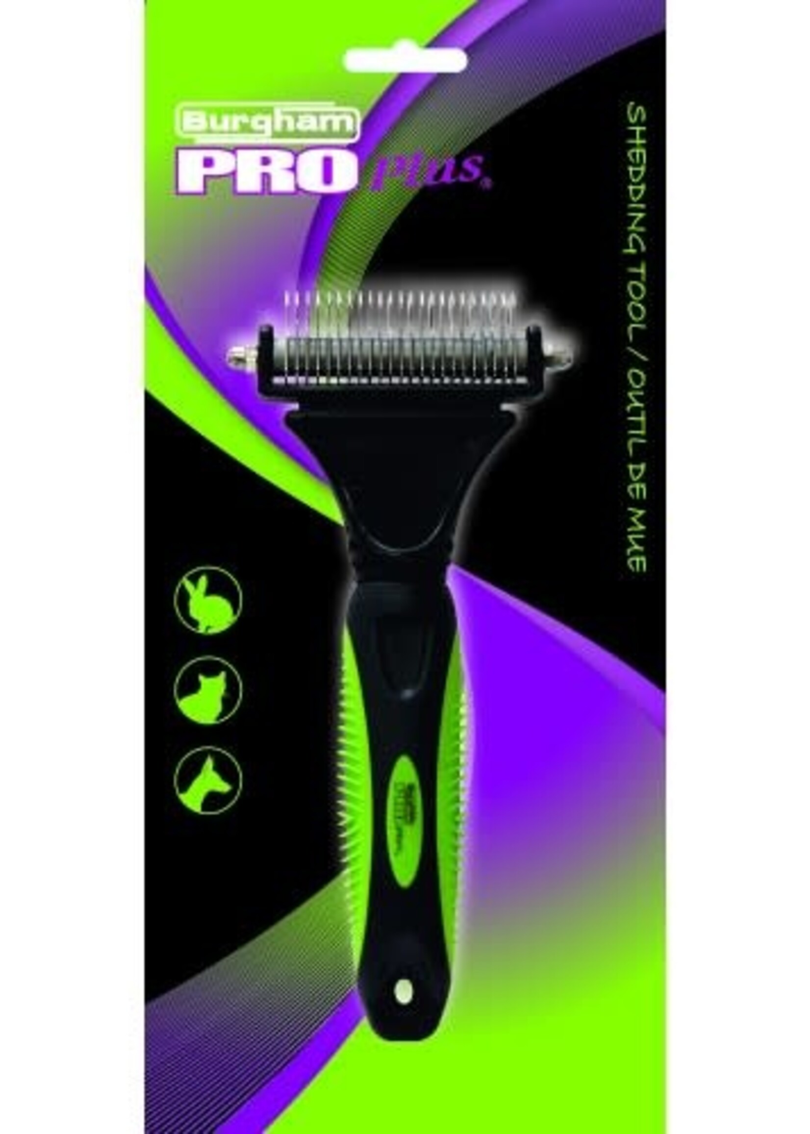 Burgham Pro Plus De-Shedding Rake 18 Tooth