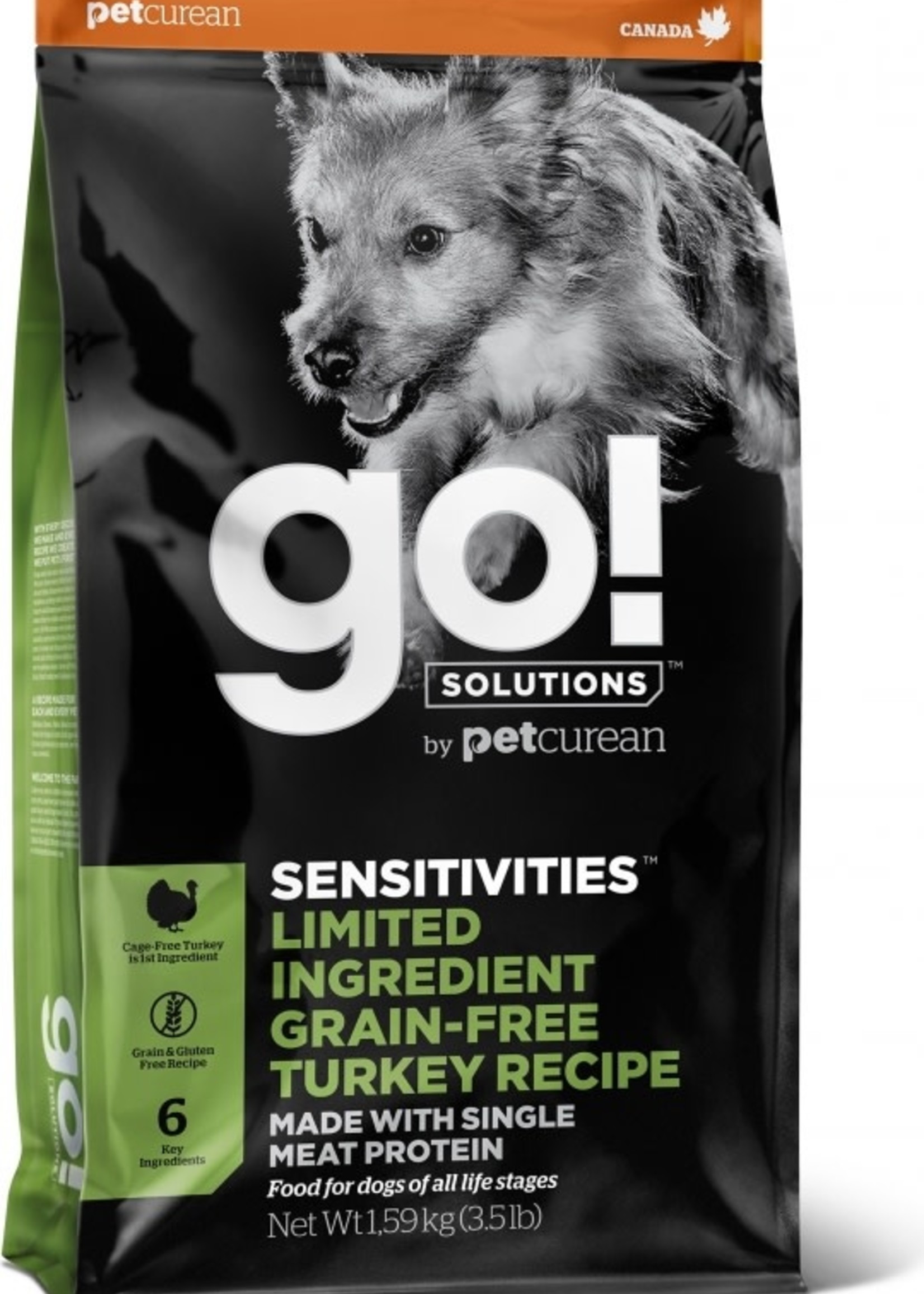 Petcurean Go! Go! Sensitivities LID Turkey 22 LB