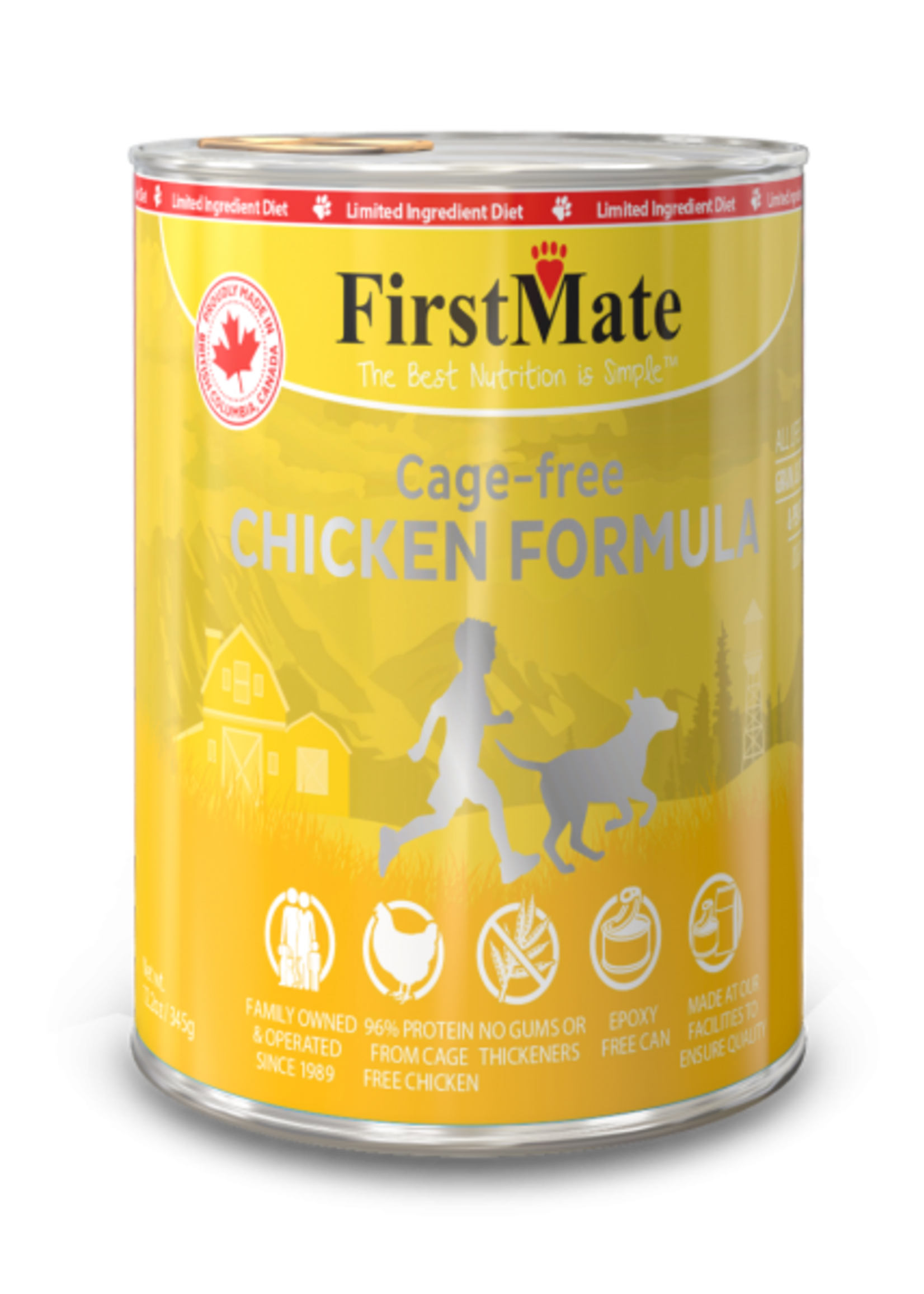 First Mate FirstMate Dog LID GF Chicken  12.2 oz