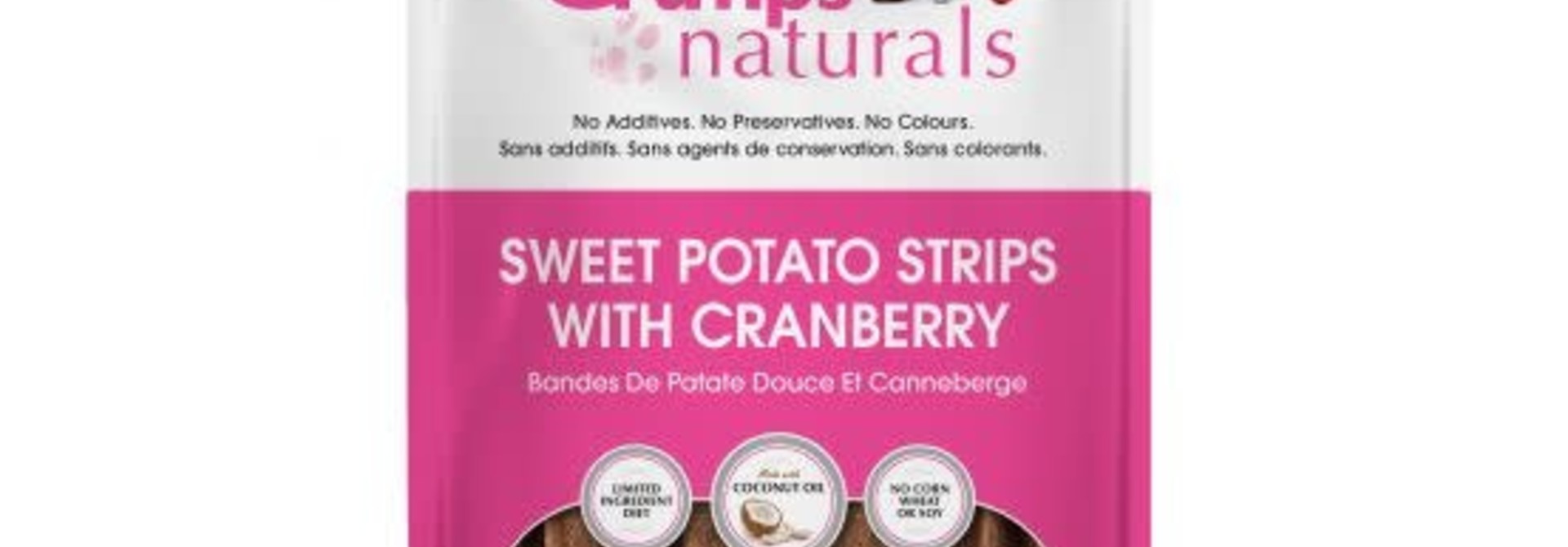 Crumps Sweet Potato Strips Cranberry 5.6oz