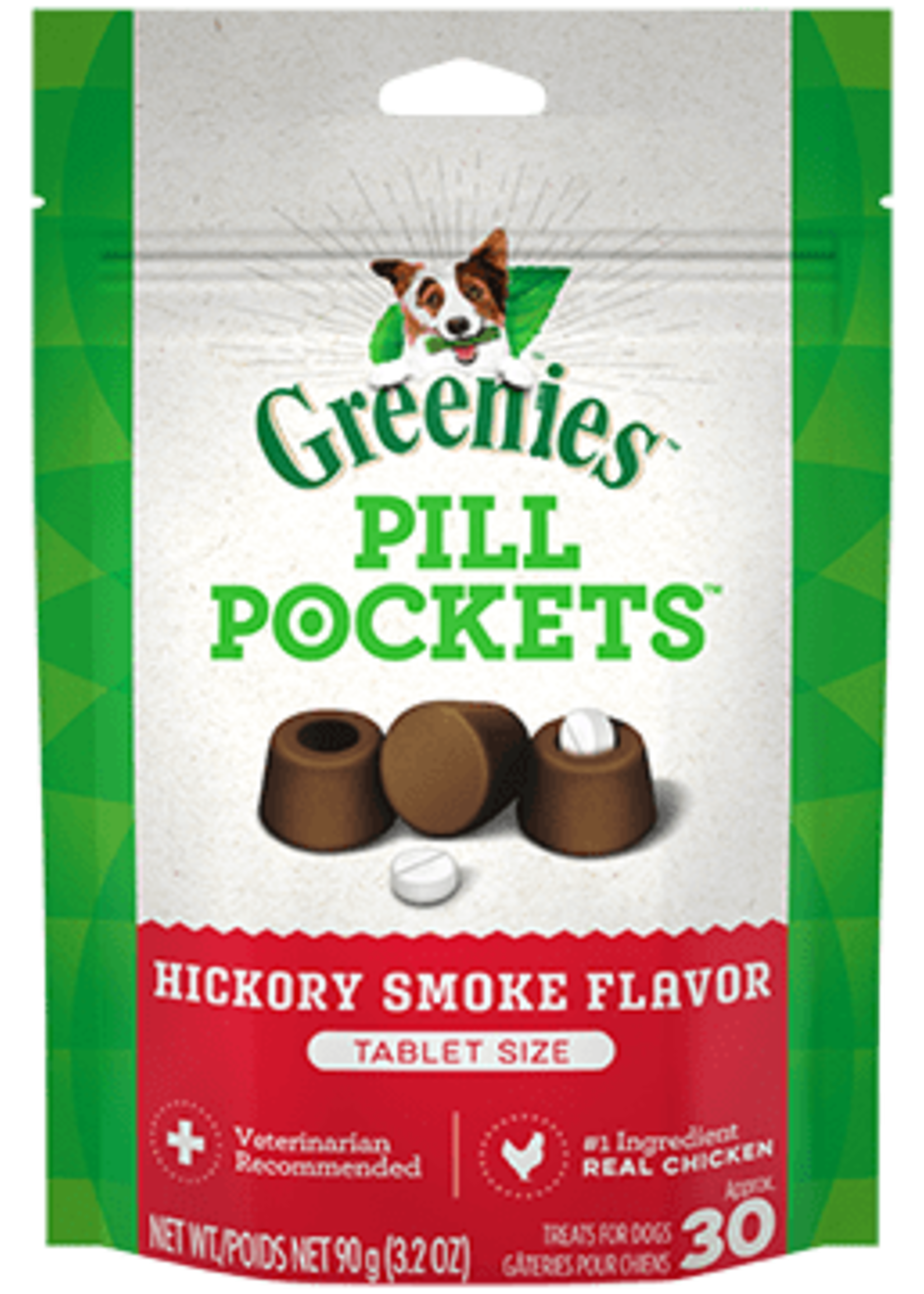 Greenies Greenies Pill Pockets Hickory Smoke 3.2OZ Tablet
