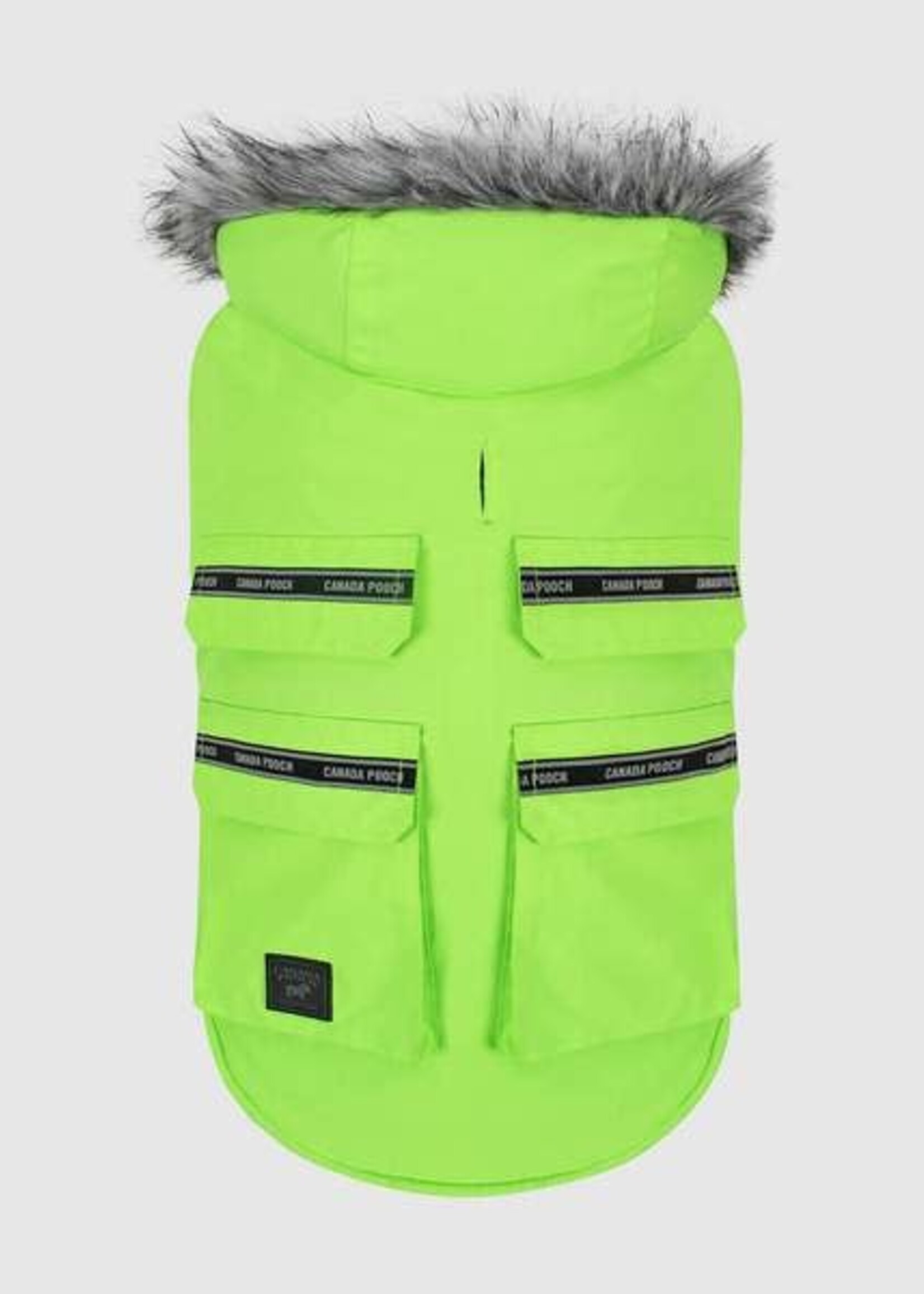 Canada Pooch Explorer Jacket Neon Green 18"
