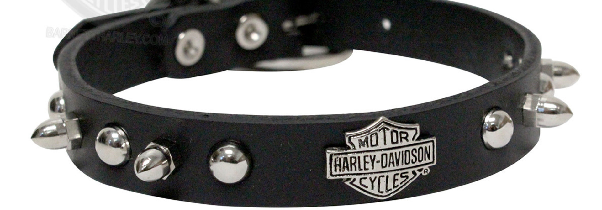 Harley Davidson Spiked Collar Black 14" x 5/8"