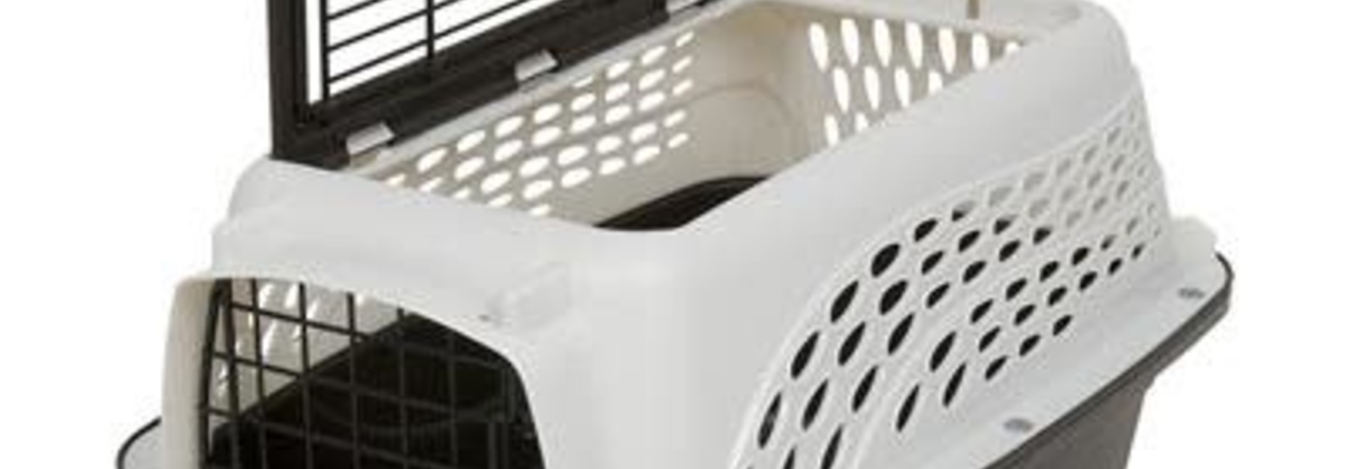 PetMate 2 Door Top Load Kennel White & Coffee 19"