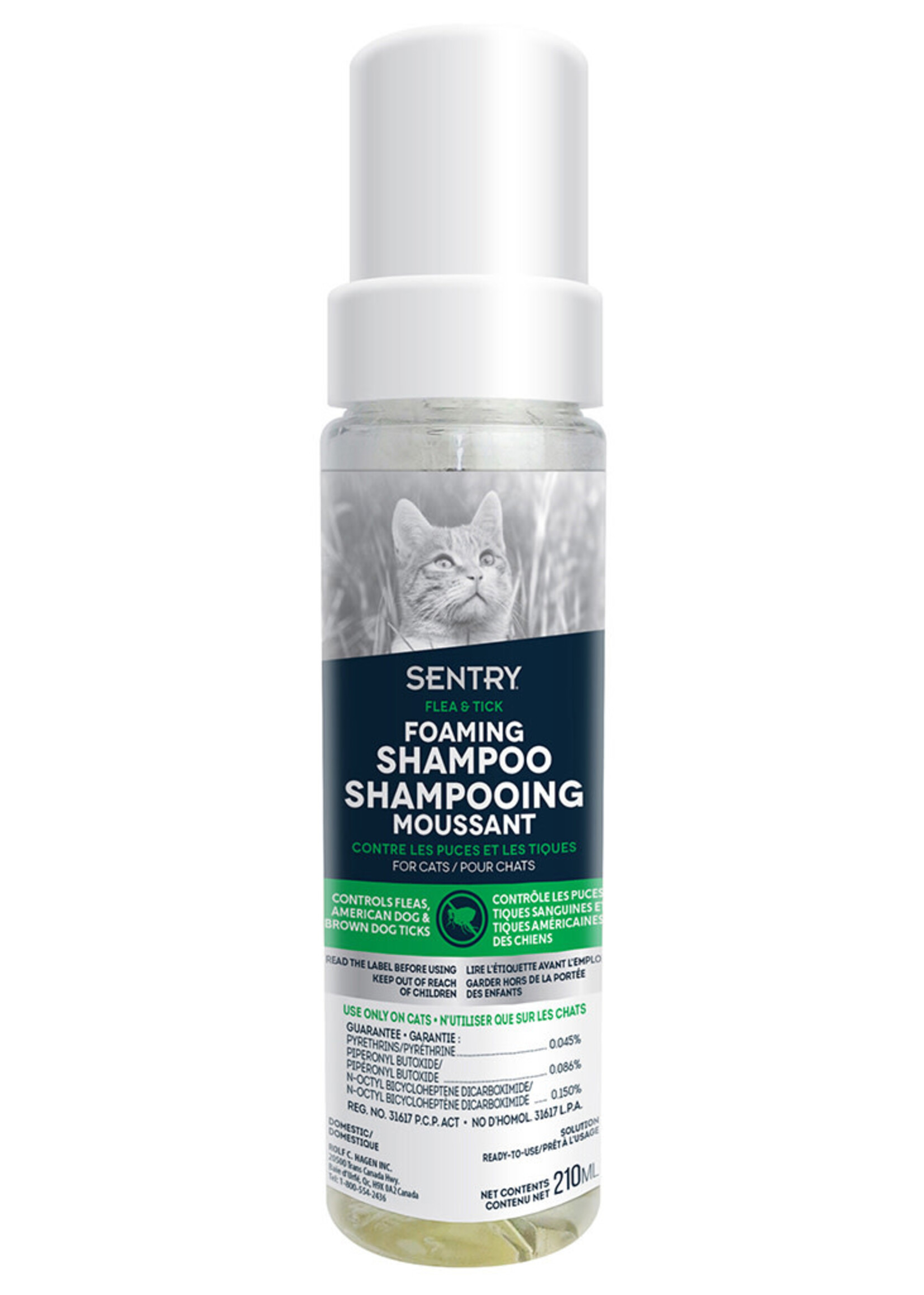 Sentry Flea & Tick Shampoo 210ML Cat