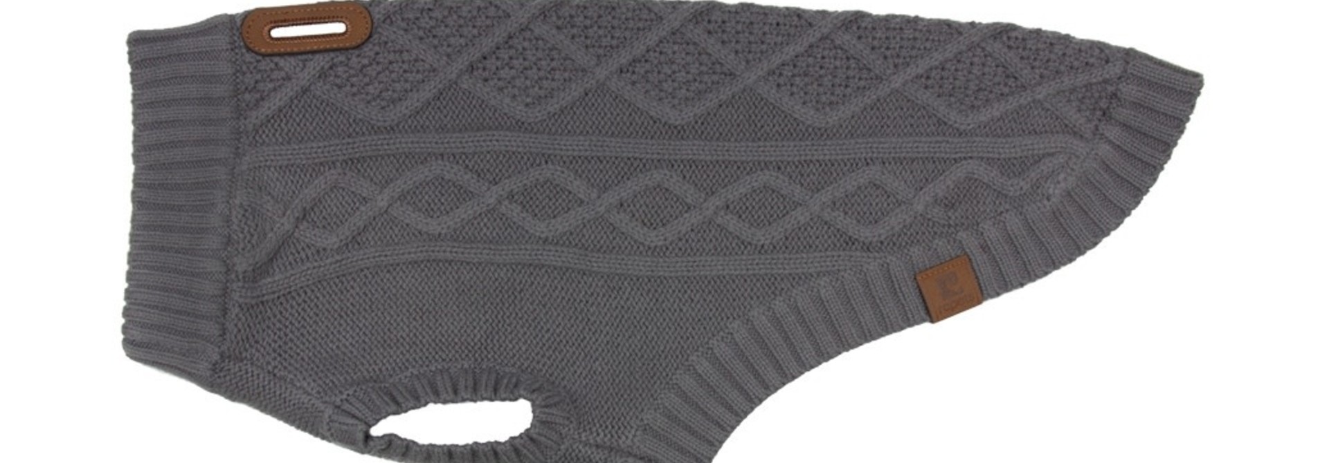 Cable Sweater XS Charcoal