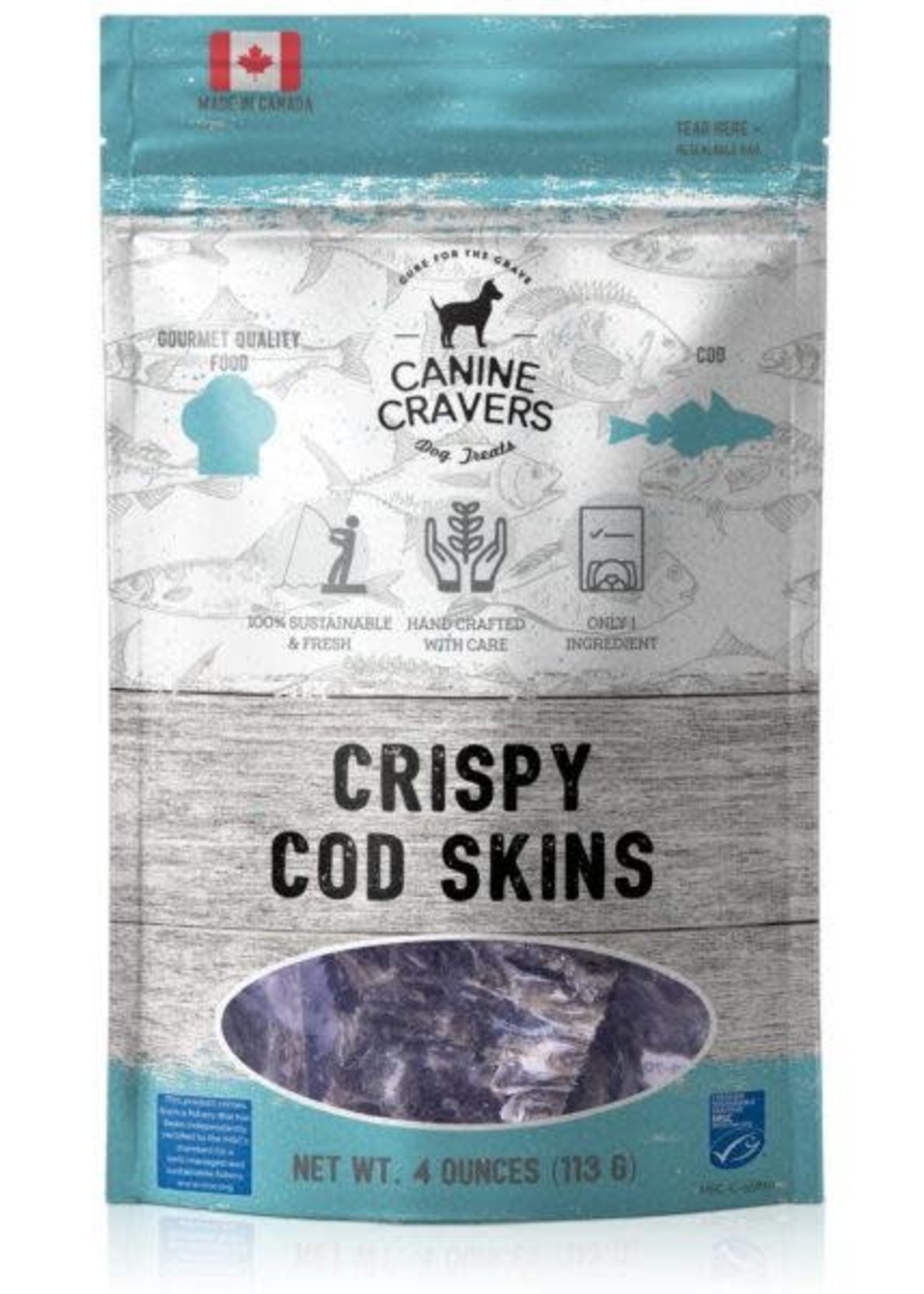Canine Cravers Canine Cravers Crispy Cod Skins Dog Treats