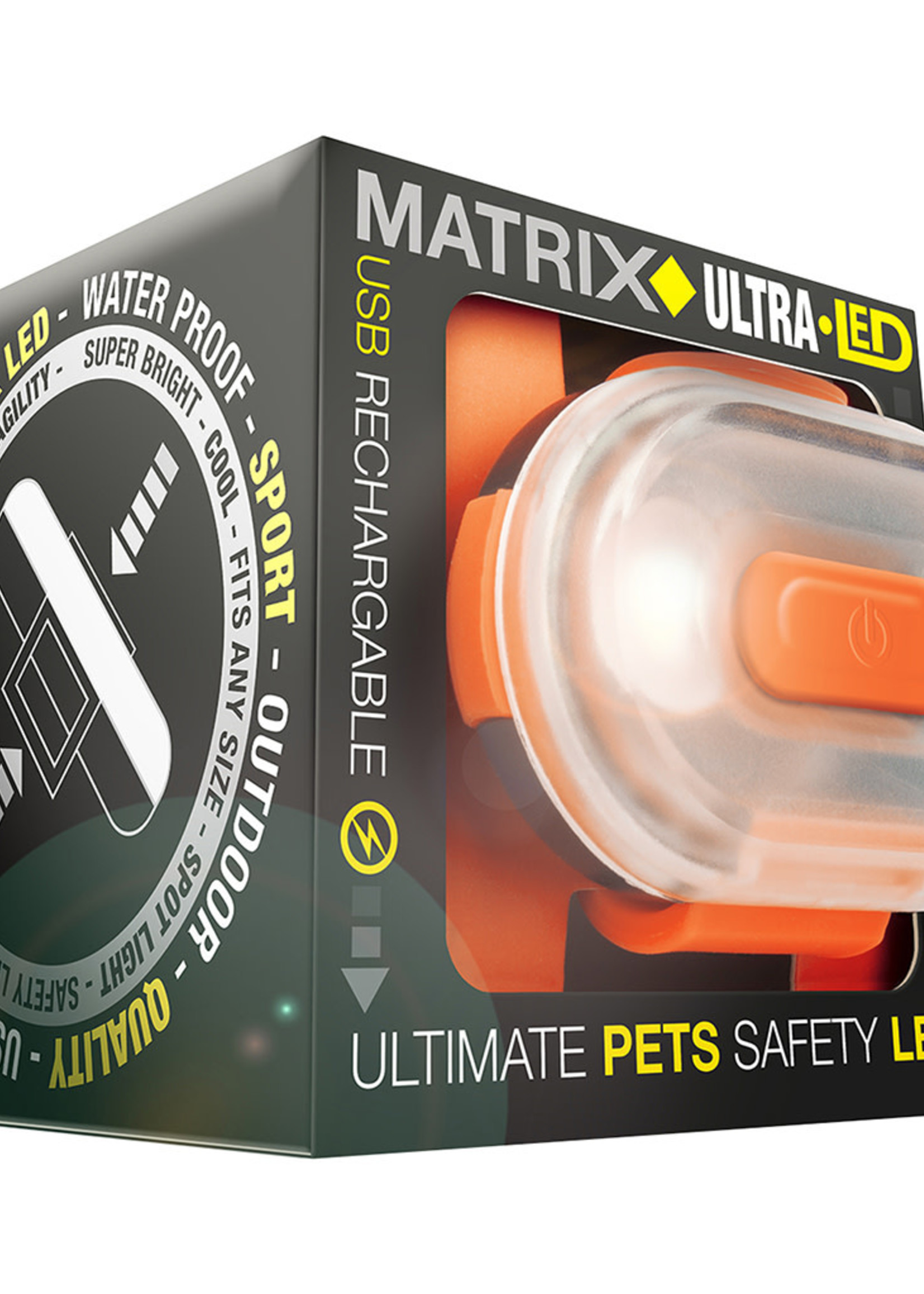 Matrix Ultra LED Safety Light Orange Cube Pack