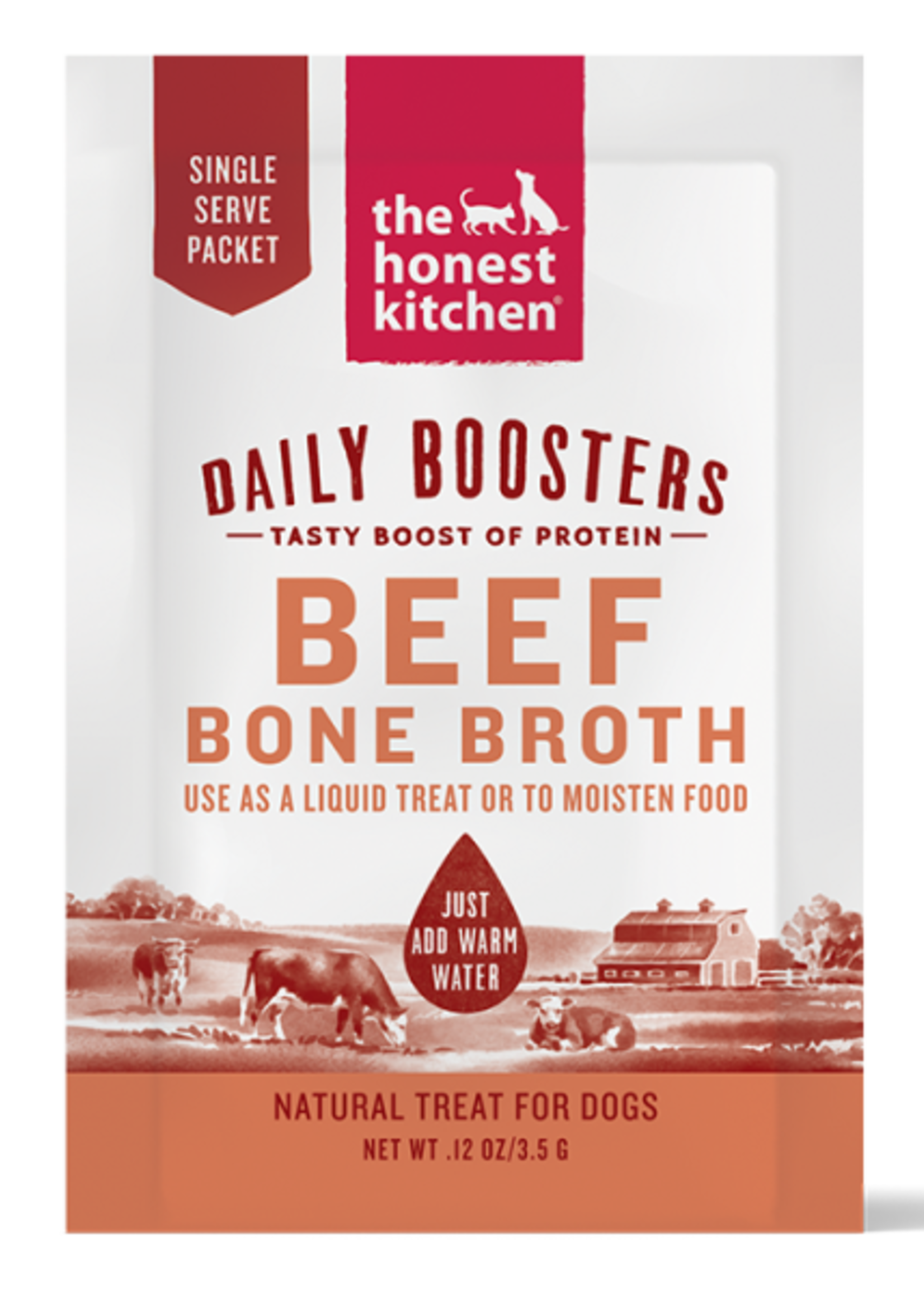 Honest Kitchen Daily Boosters Beef Bone Broth Singles
