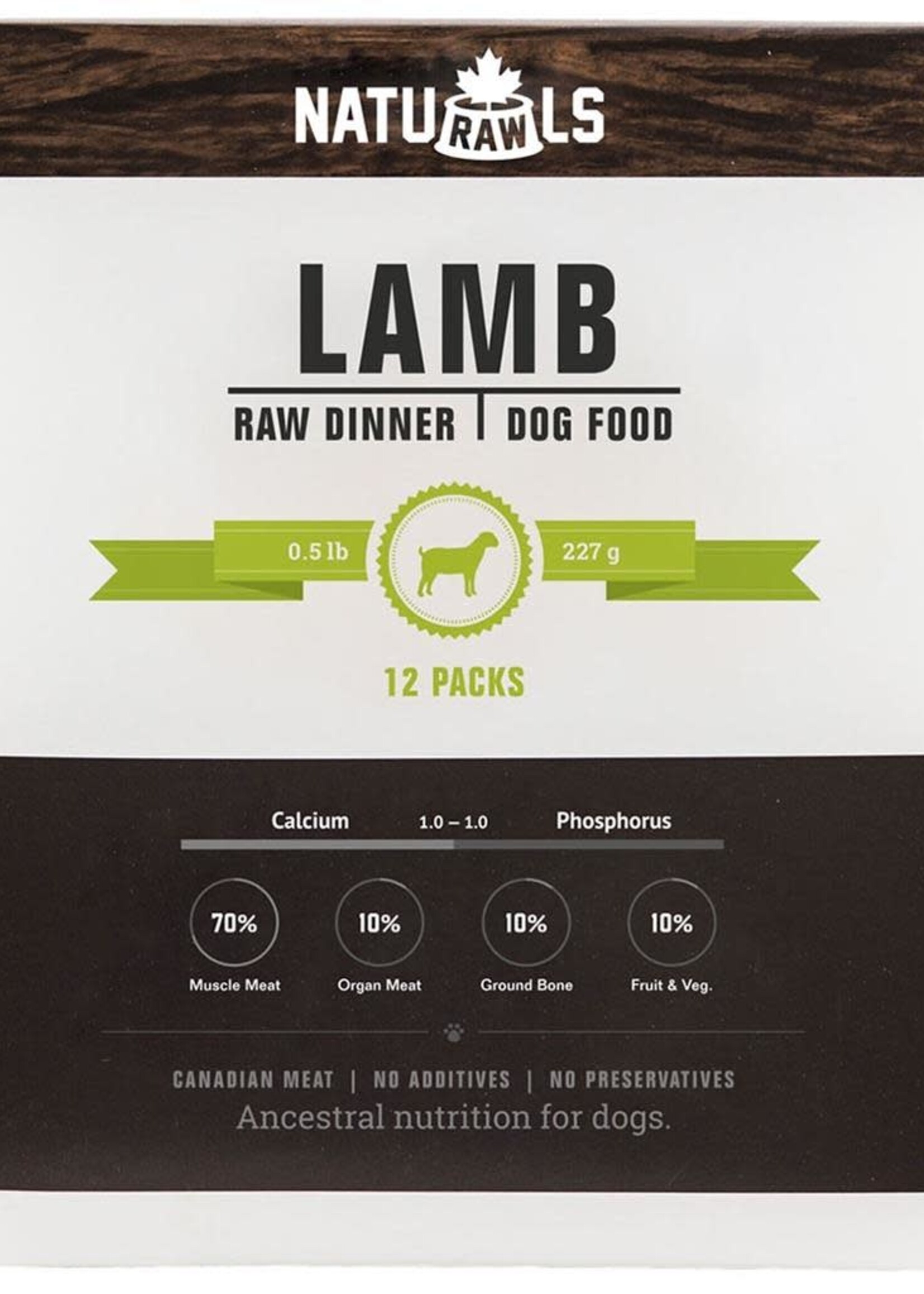 Naturawls Raw Lamb & Veggie 12/227GM