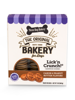 Three Dog Bakery Lick'n Crunch Cookies Carob & Peanut Butter 13 oz
