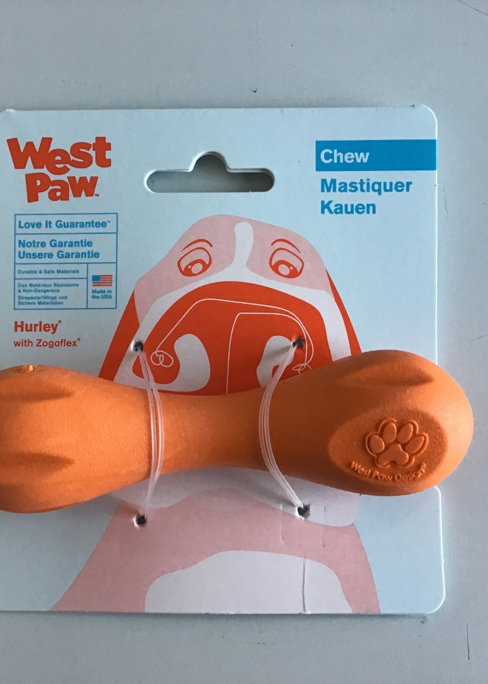 West Paw Hurley XS 4.5” - Tangerine