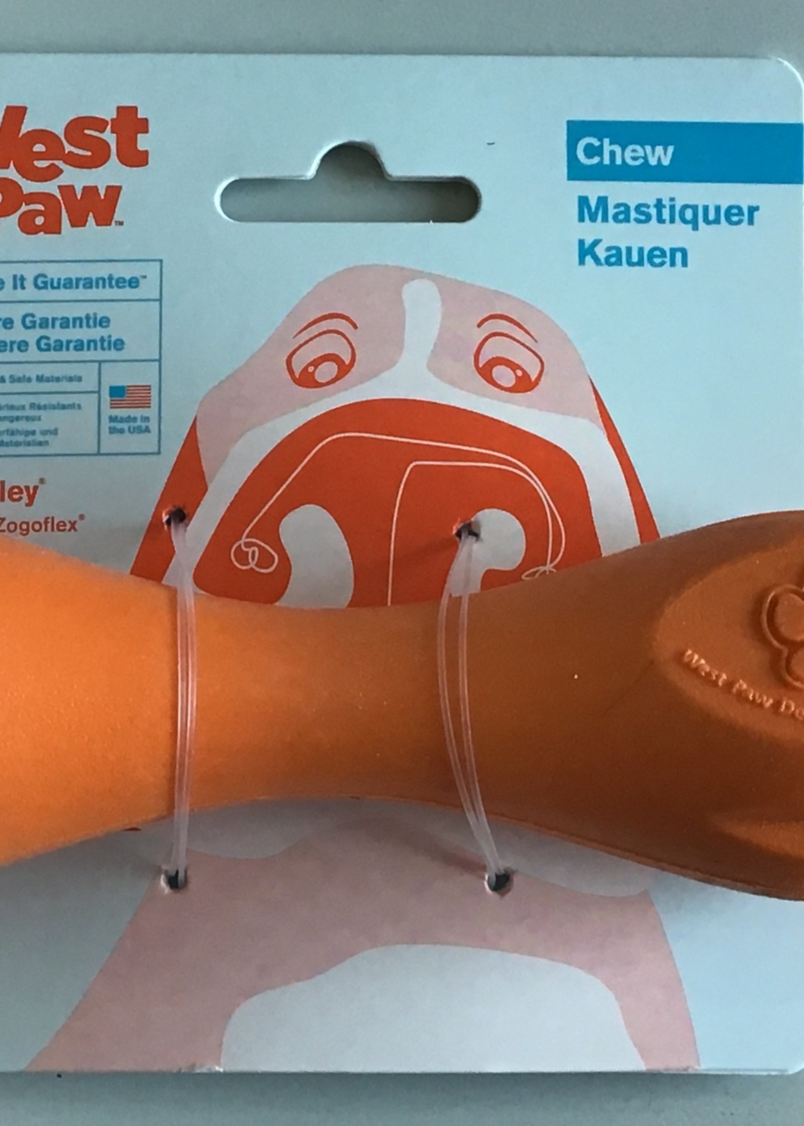 West Paw Hurley Small 6” Tangerine