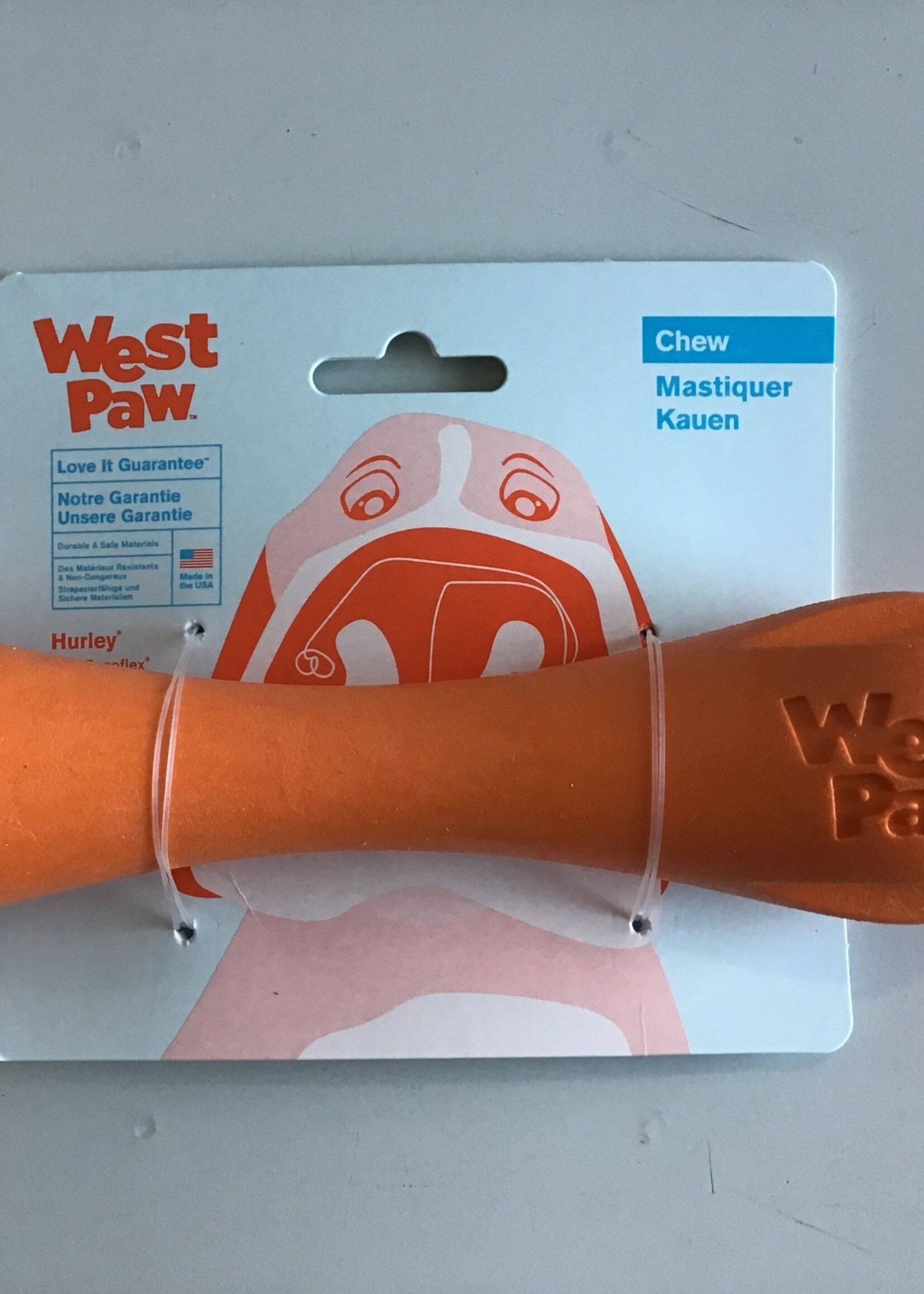 West Paw Hurley Large 8.5” Tangerine