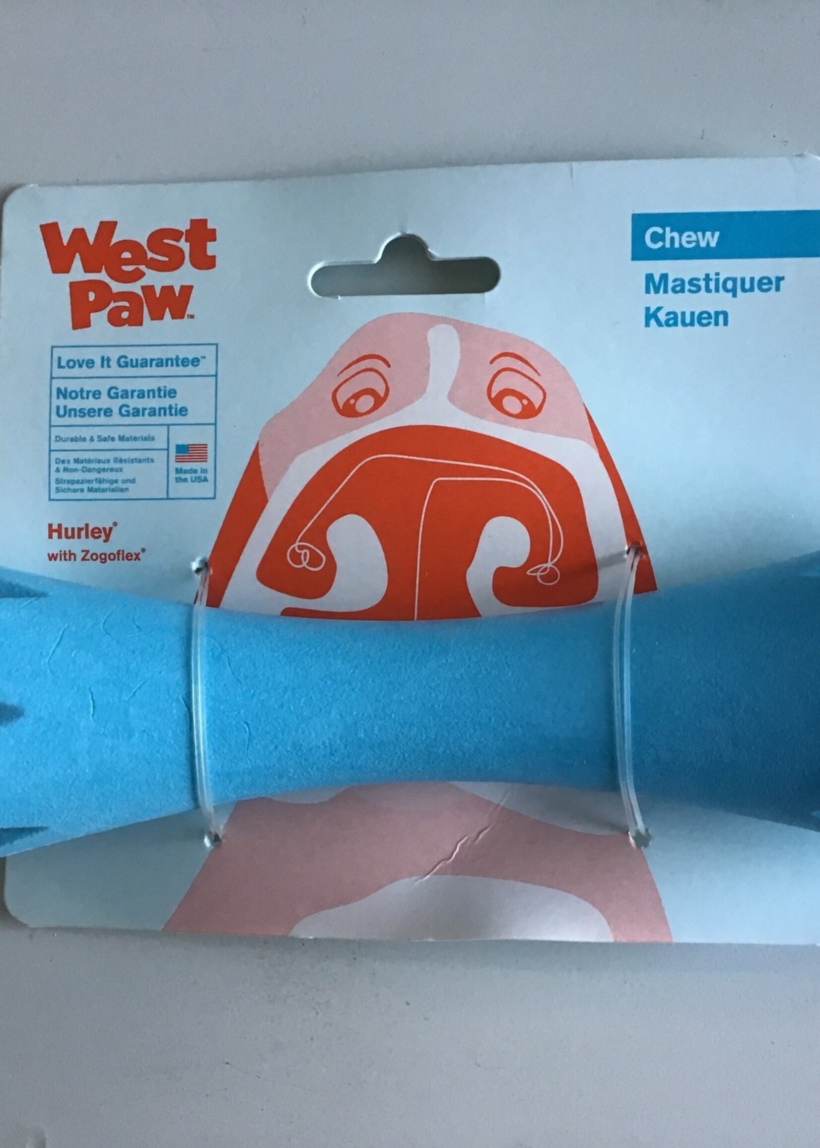 West Paw Hurley Large 8.5” Aqua