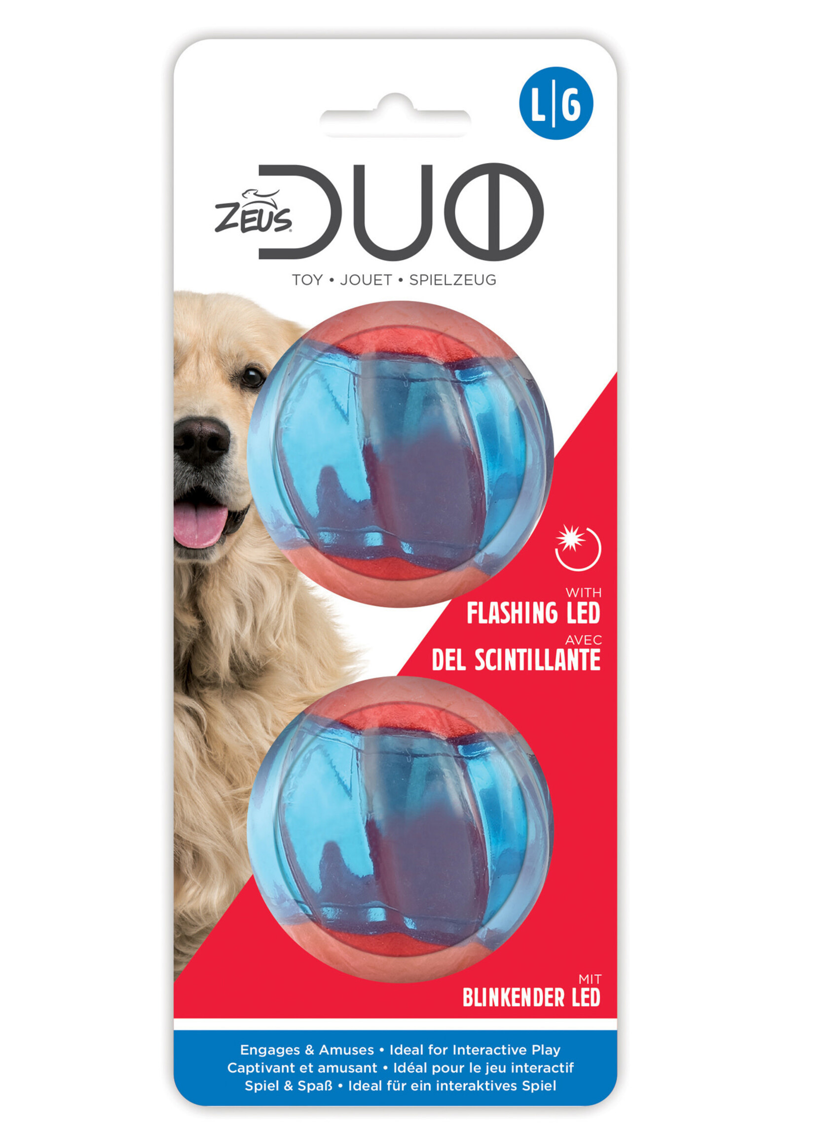 Zeus Zeus Duo Ball, 2.5" with LED, 2-pack