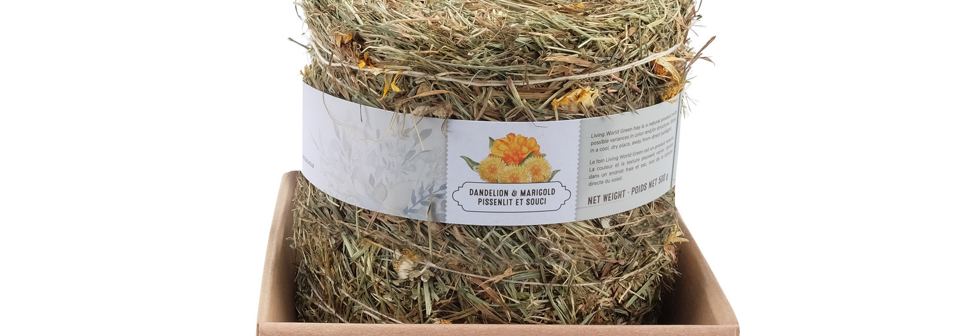 Meadow Hay Bale - Dandelion & Marigold - 500 g