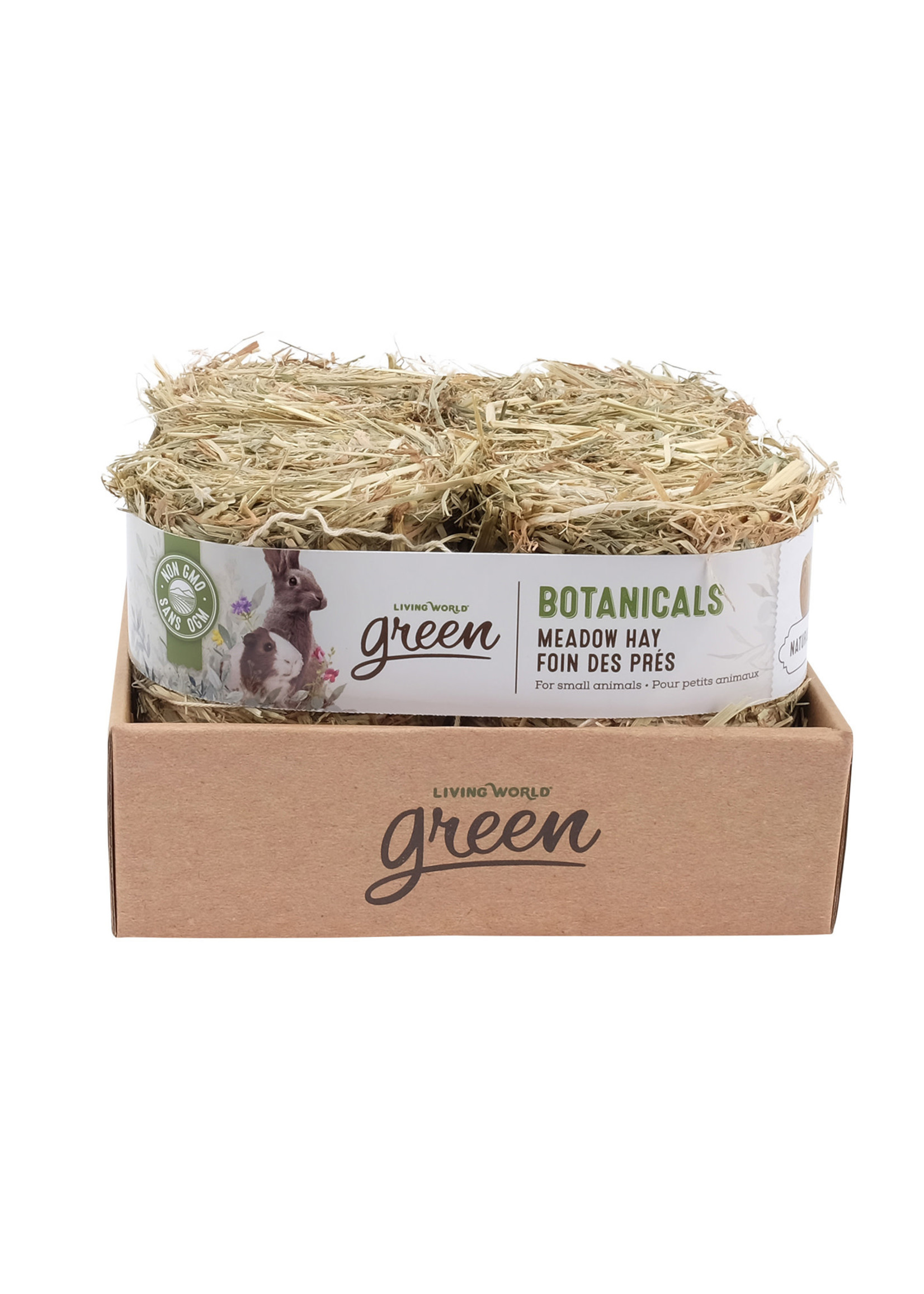 Living World Green Meadow Hay Bale - Natural - 4 pack - 150 g each