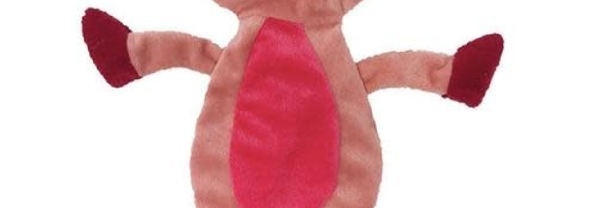 Pig Crinkle Flat Dog Toy