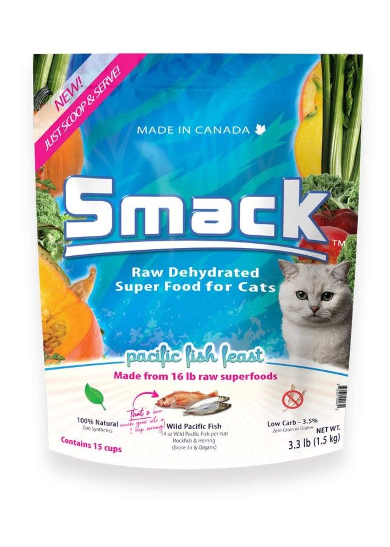 Smack Smack Pacific Fish Feast for Cats 1.5kg