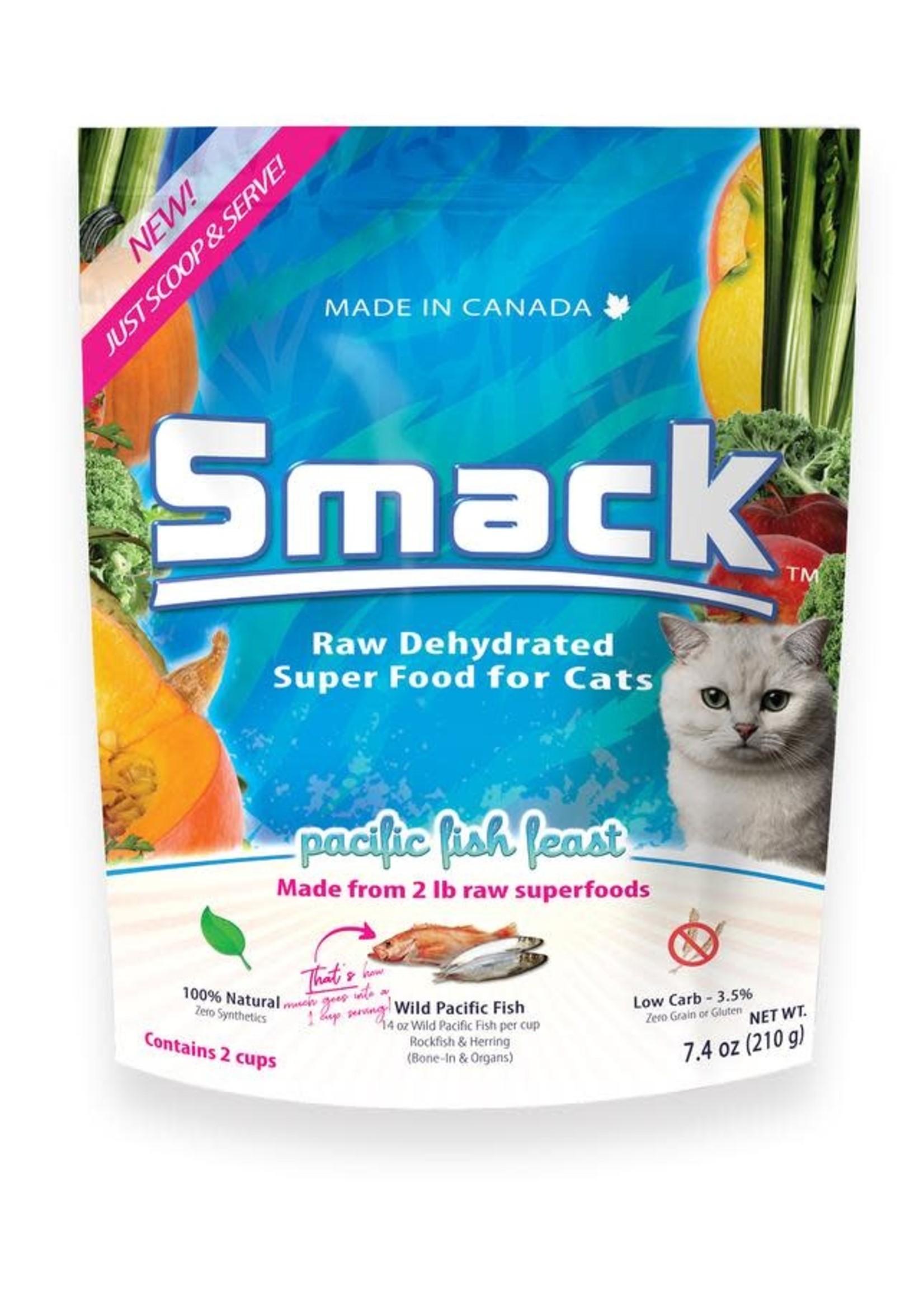 Smack Smack Pacific Fish Feast for Cats 210g