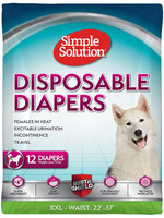 Simple Solutions Disposable Female Diapers XXLarge 12PK