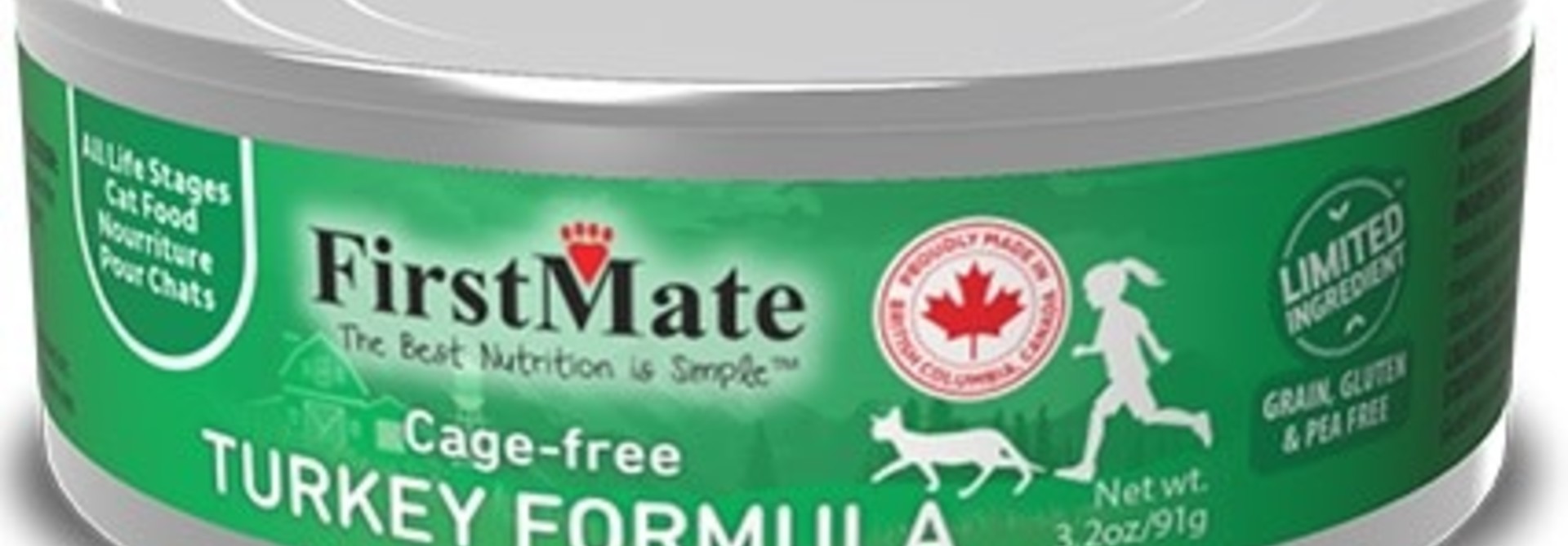 Cage Free Turkey Cat Food 3.2oz