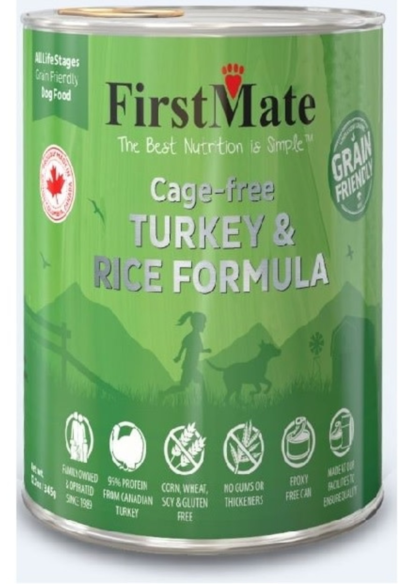 First Mate DOG - Cage Free Turkey & Rice 12.2oz