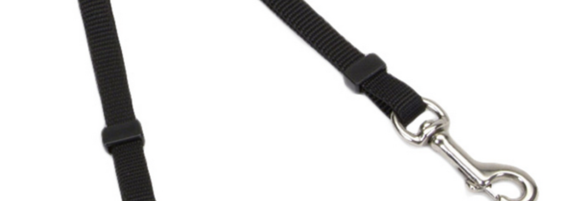 2 Dog Adj Coupler 3/8x18-24" Black