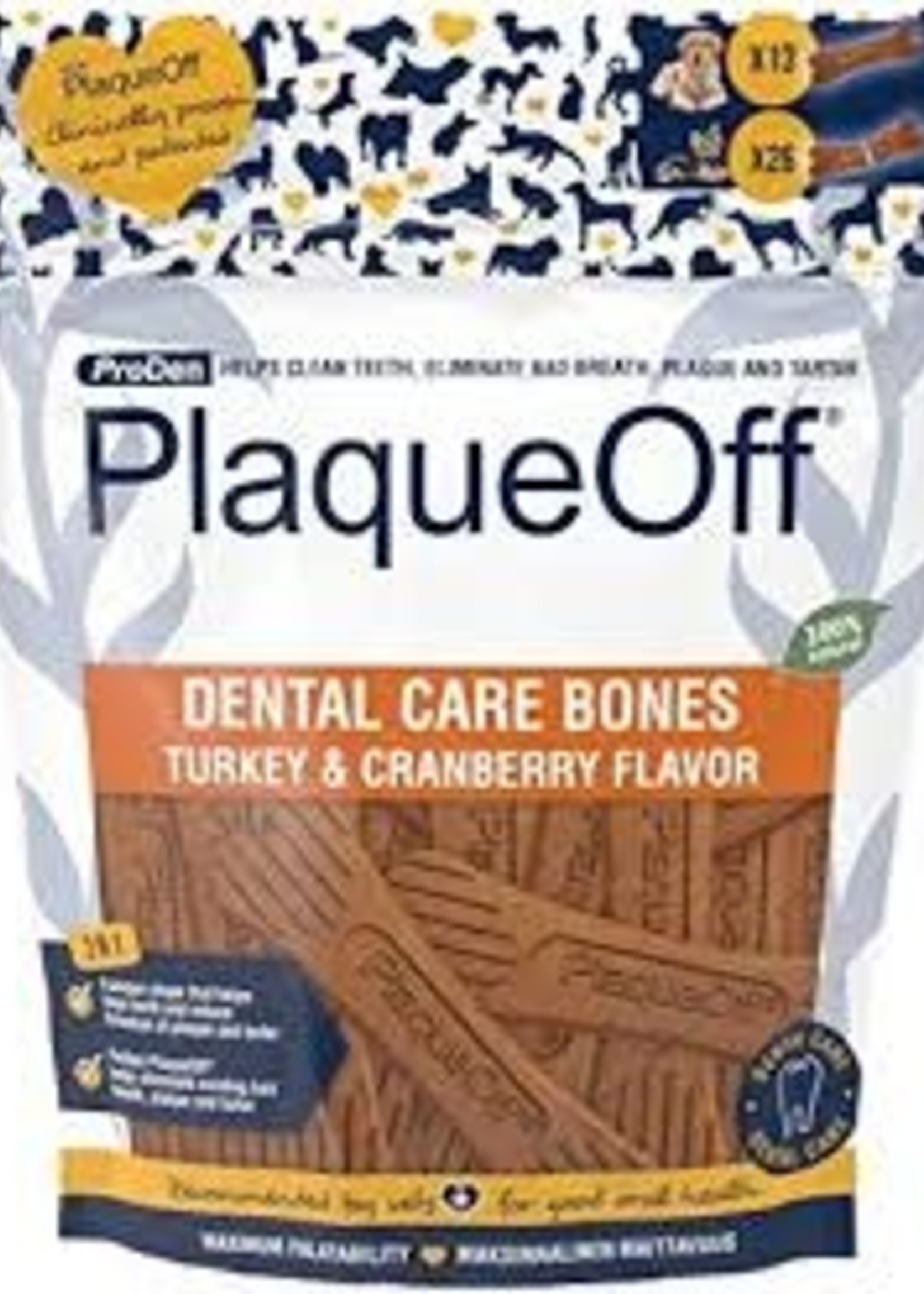 SwedenCare USA - Plaque Off Dental Care Bones Turkey & Cranberry
