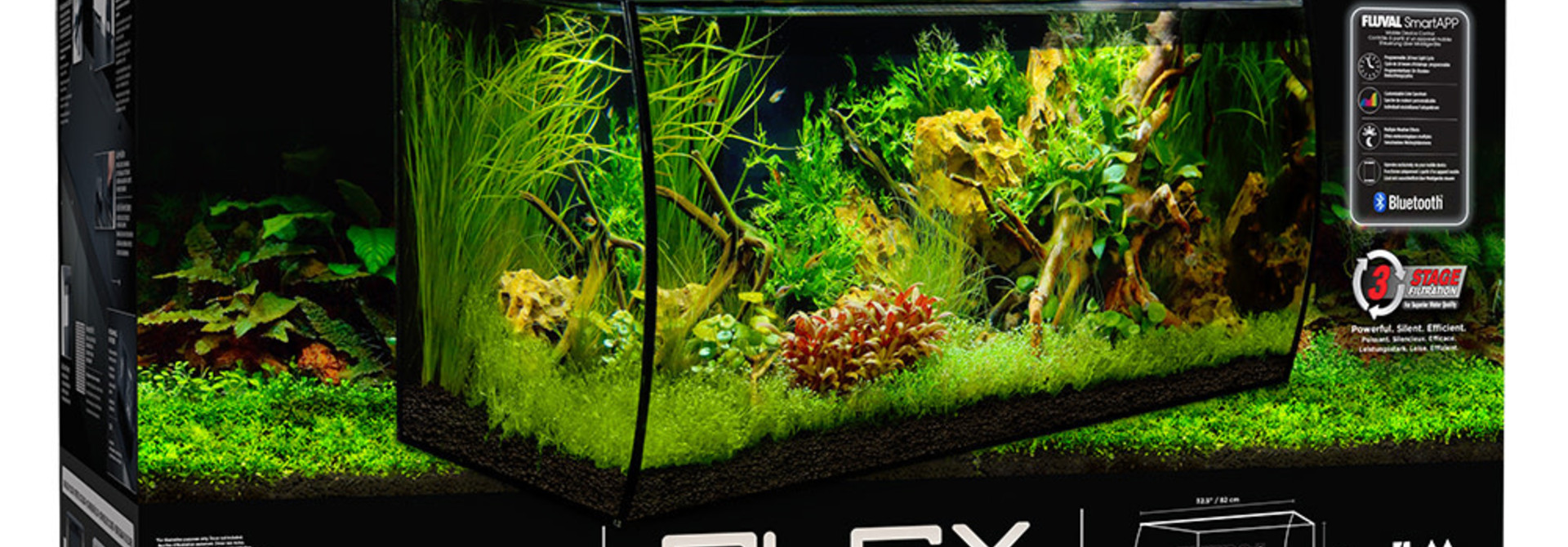 FLEX Aquarium Kit - Black - 123 L (32.5 US Gal)