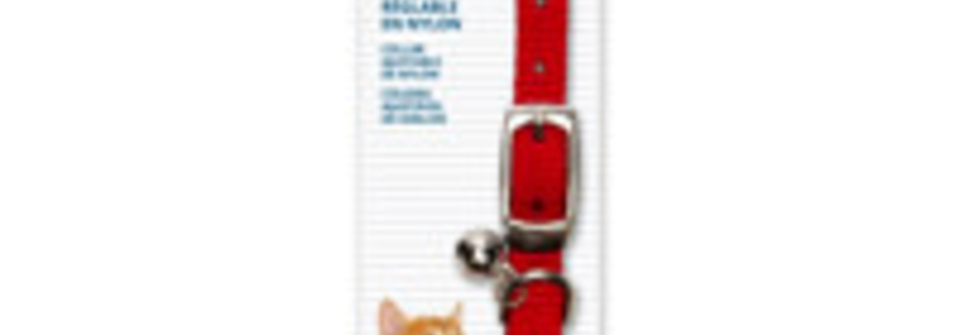 Catit Adjustable Nylon Expandable Collar - Red -