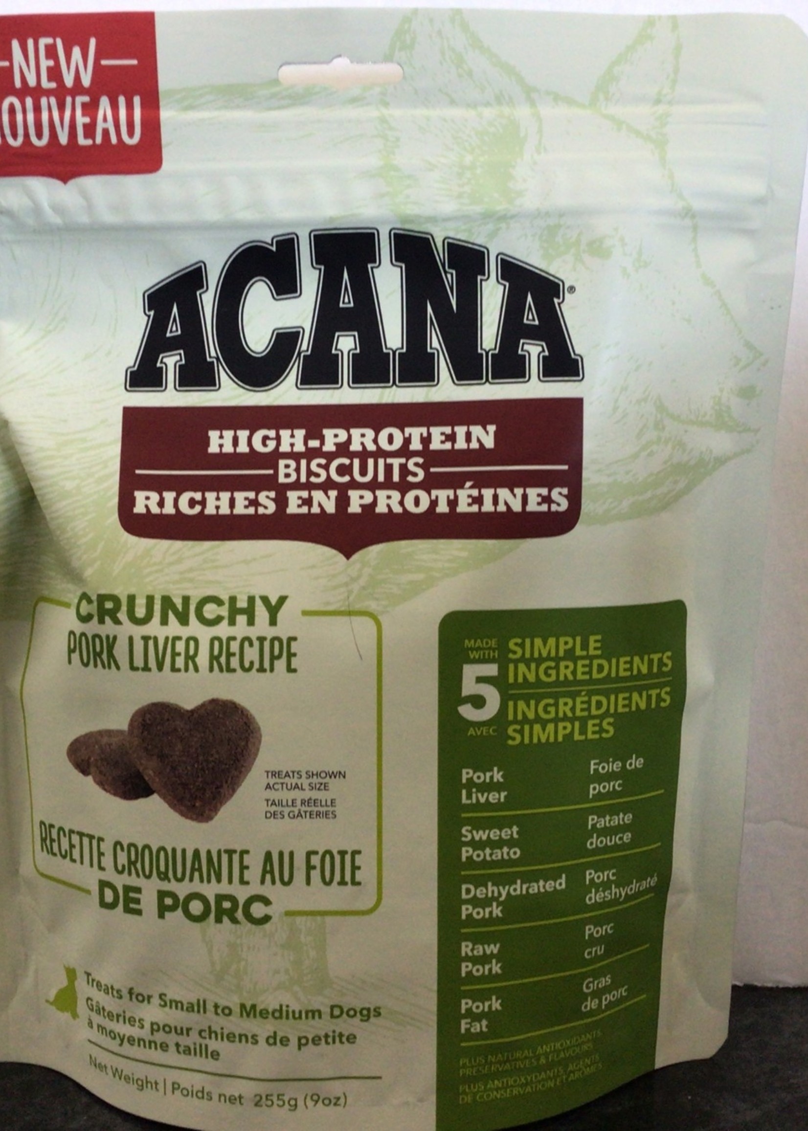 Acana Dog Acana High Protein Biscuits Pork - Small/Med
