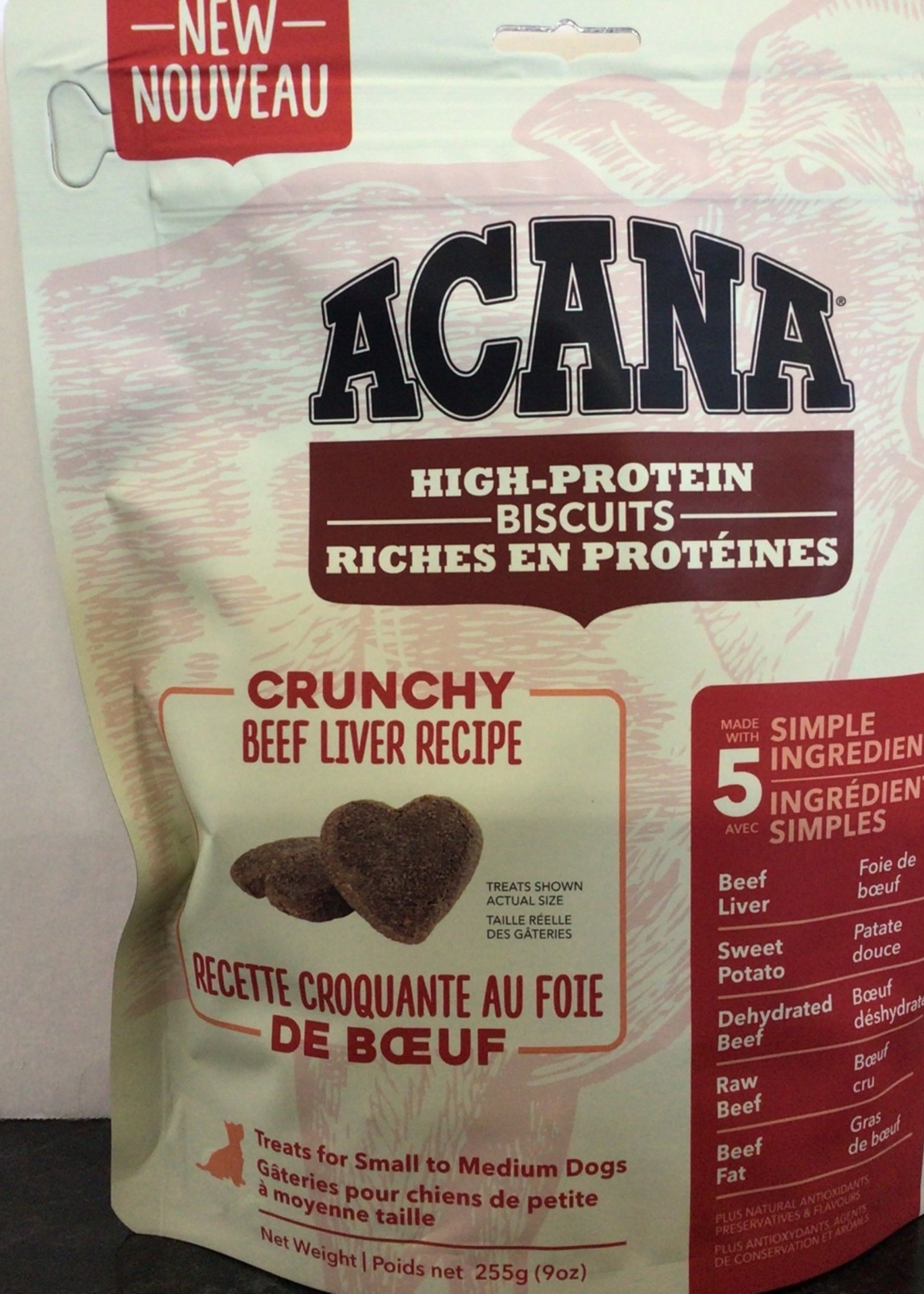 Acana Dog Crunchy Beef Liver Treat-Small/Med