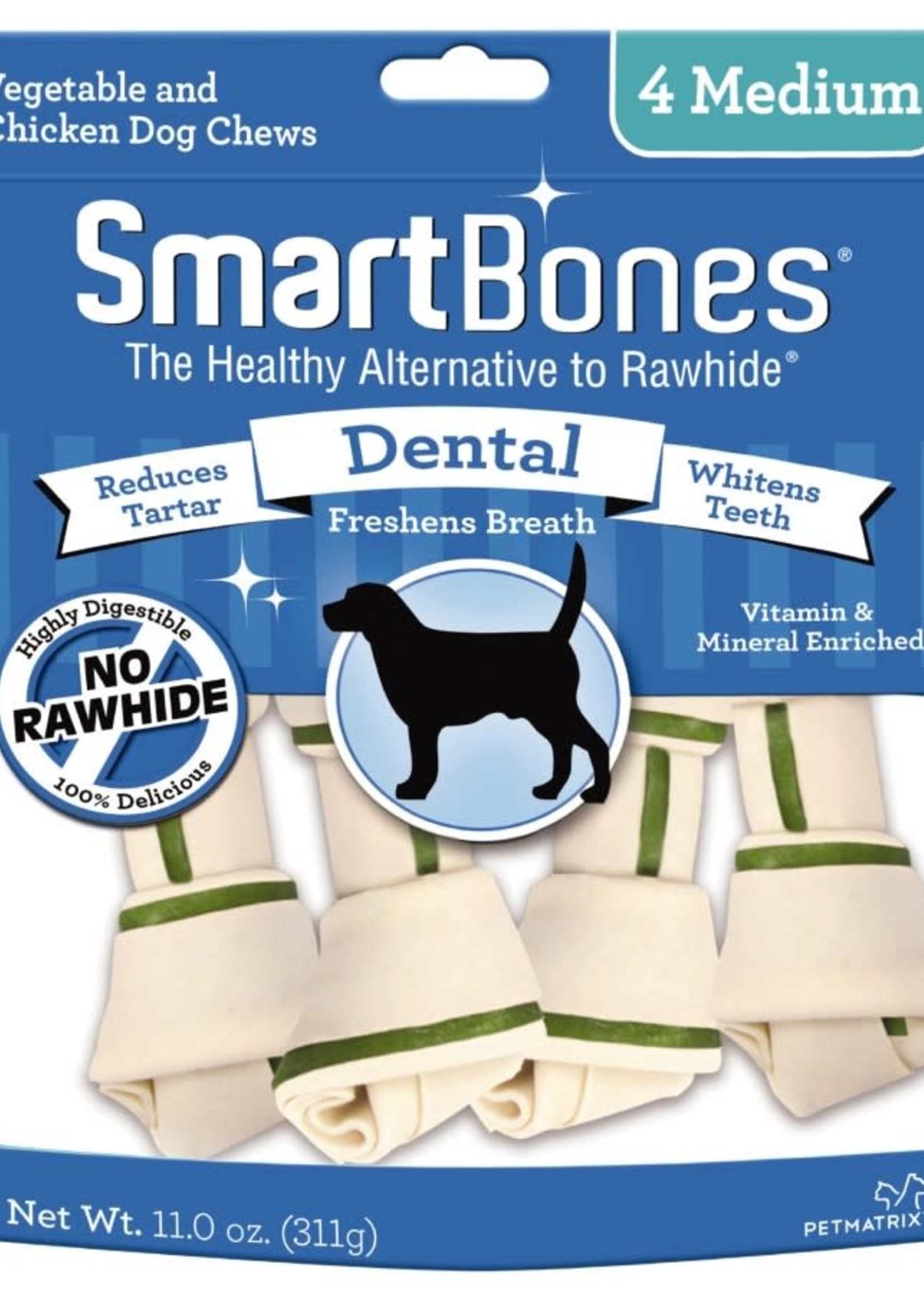 Smart Bones Dental Medium Chews 4PK