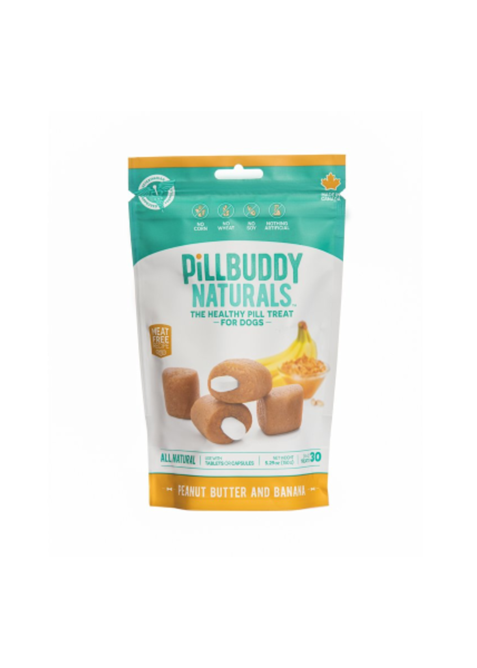 Pill Buddy Naturals Peanut Butter and Banana 150g 30ct