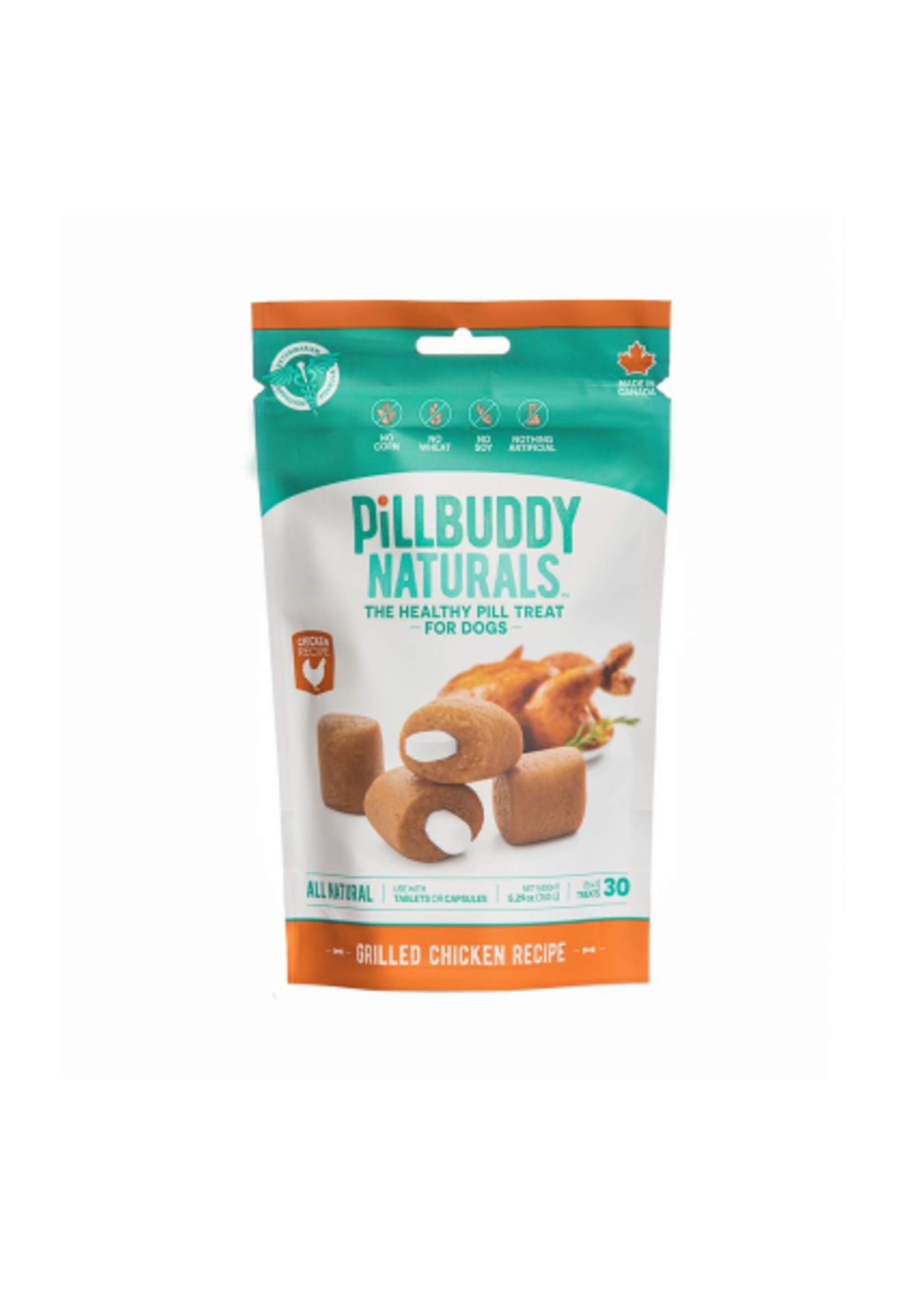 Pill Buddy Naturals Roasted Chicken 150g 30ct