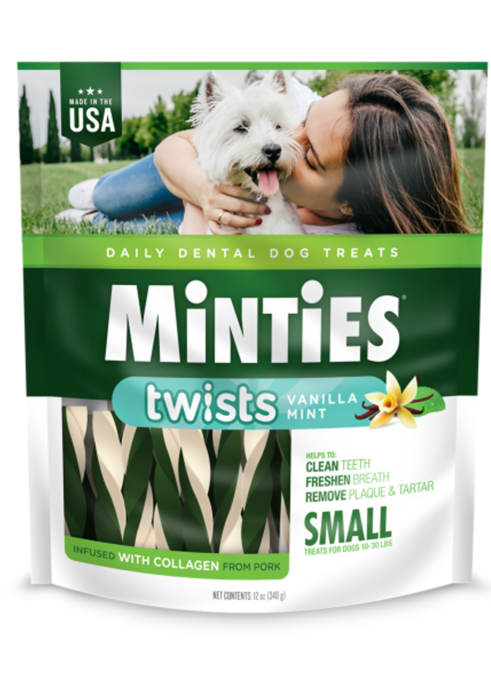 Minties Dental Twists- Small 12 Bulk