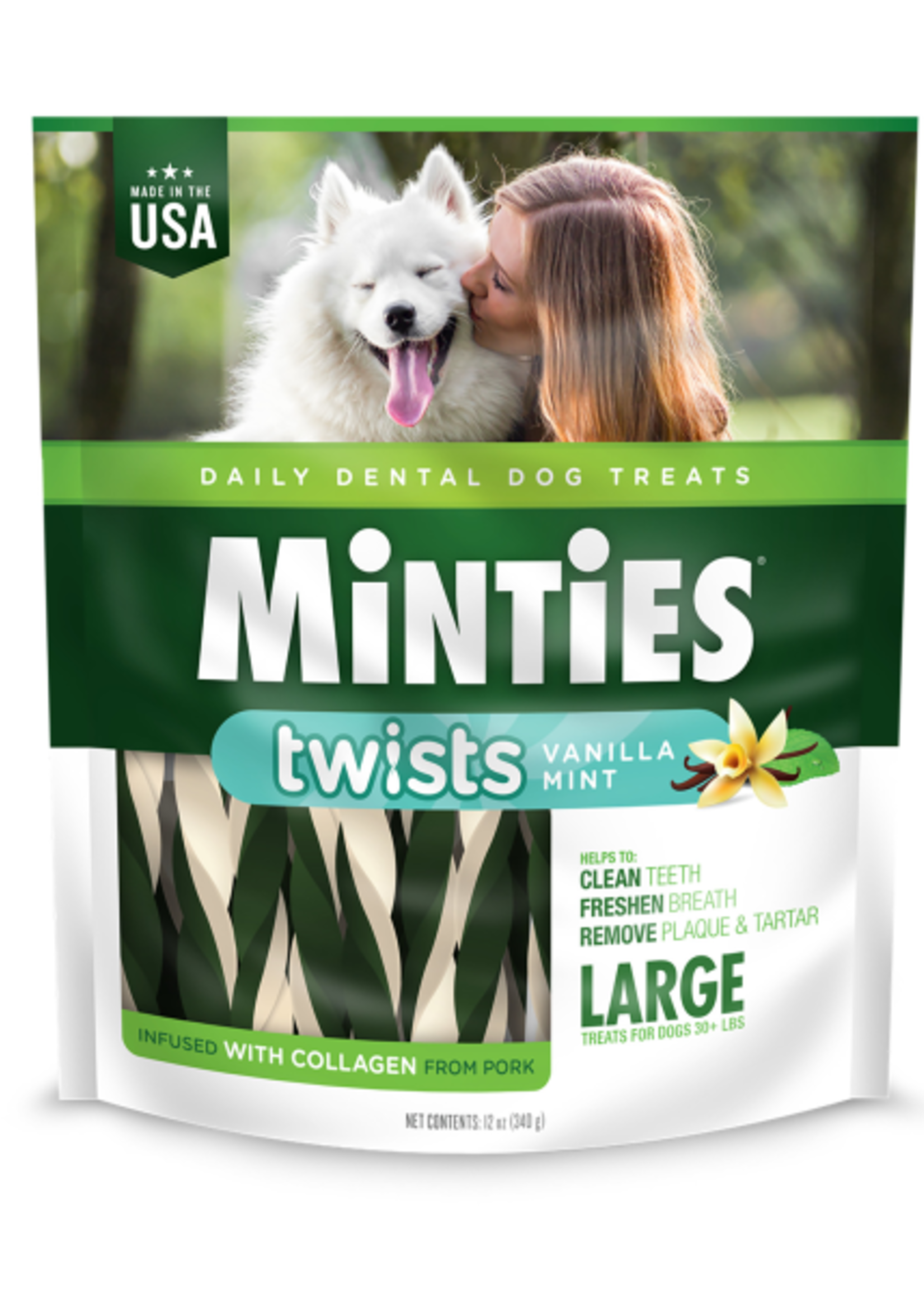 Minties Dental Twists- Large 12oz