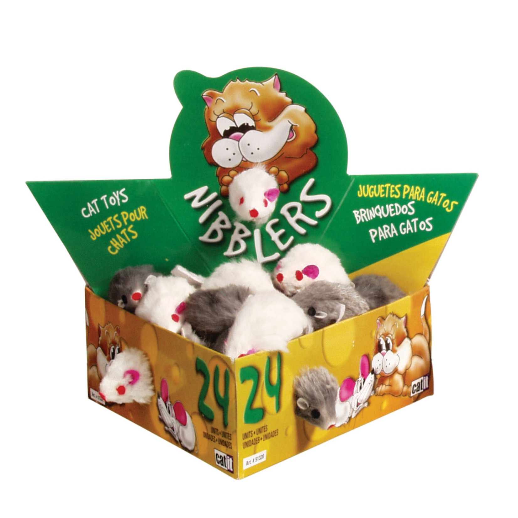 Catit Deluxe Fur Mouse, Small (24/Box)