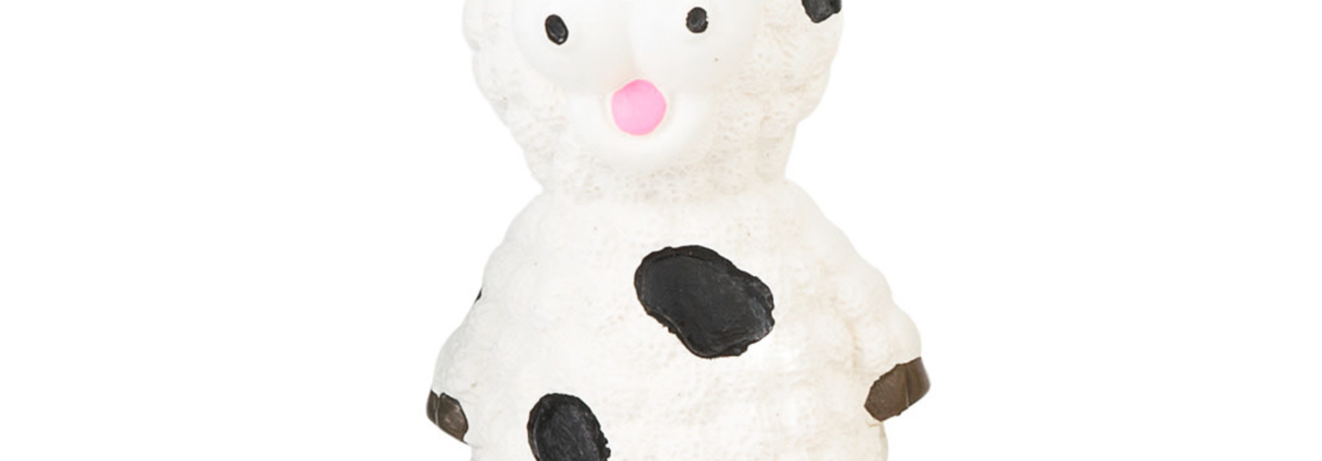 Mini Latex Squeaker -Sheep 3.5" White