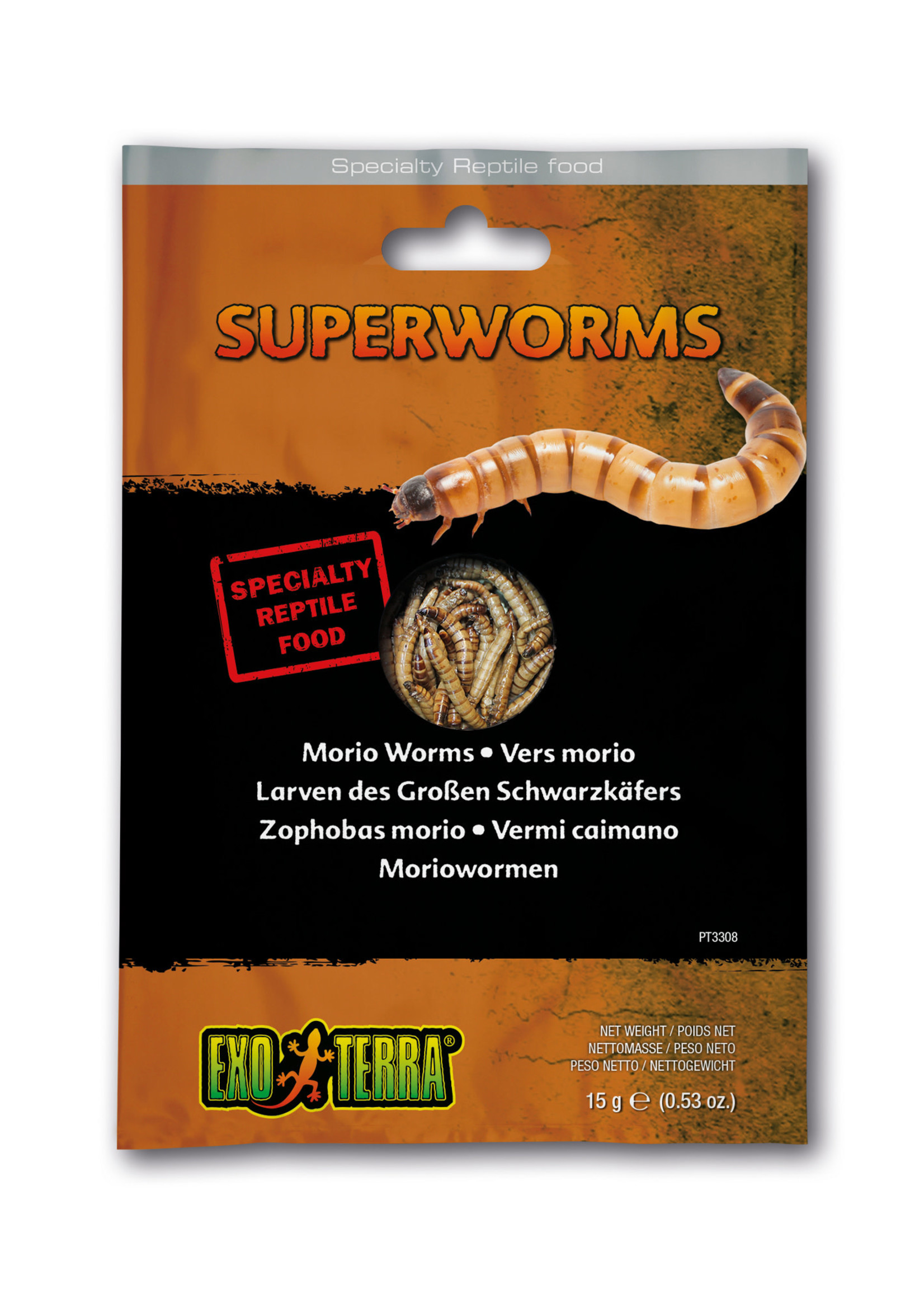 EX Reptile Food, Superworms ,15g