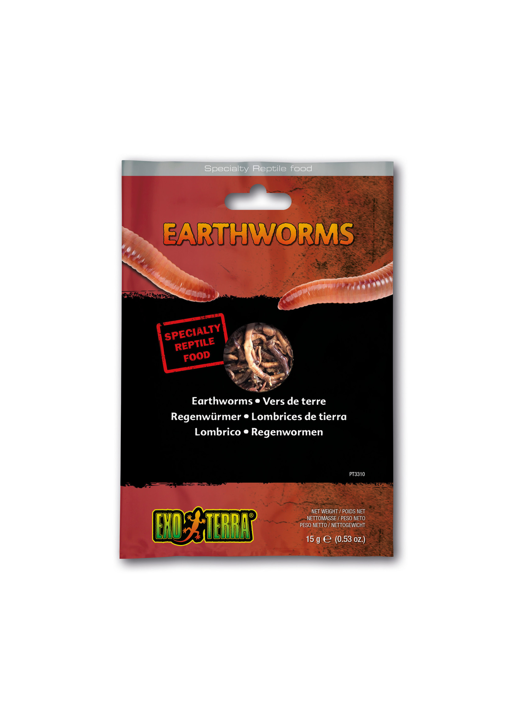 EX Reptile Food, Earthworms ,15g