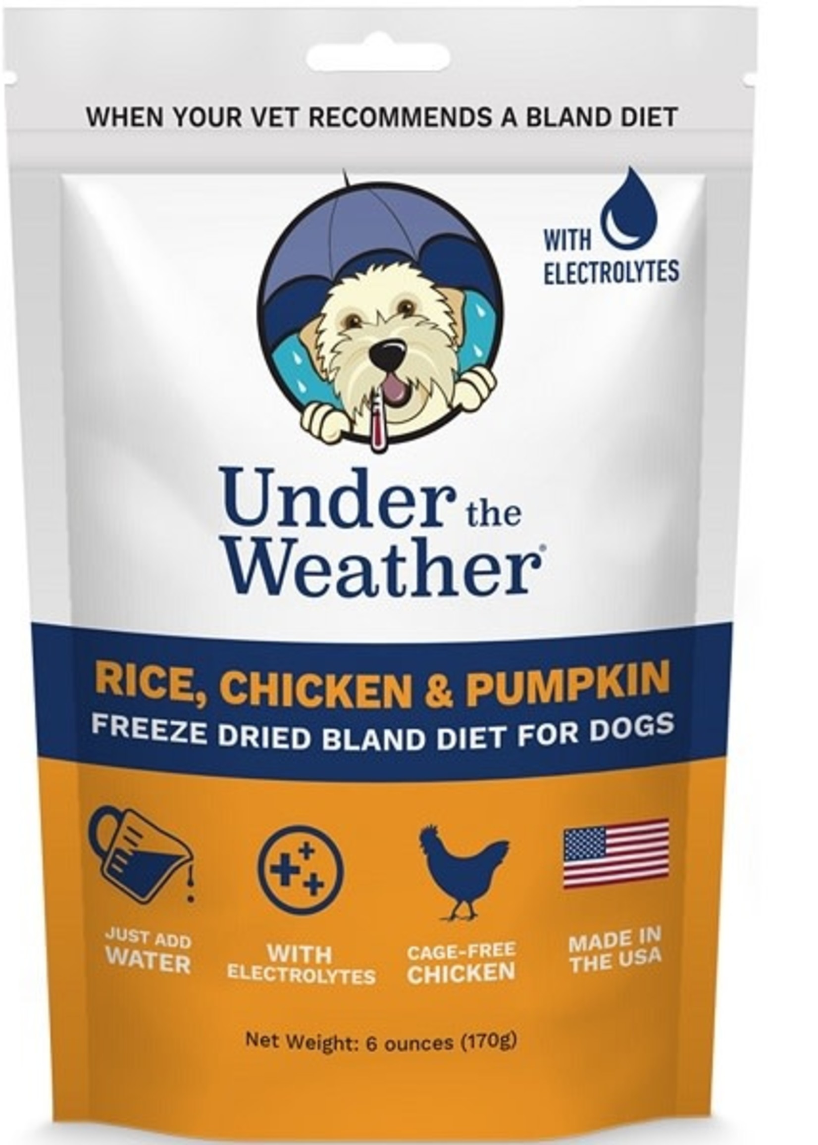 Under the Weather Bland Diets Chicken & Rice/Pumpkin w/Electrolytes - 6oz
