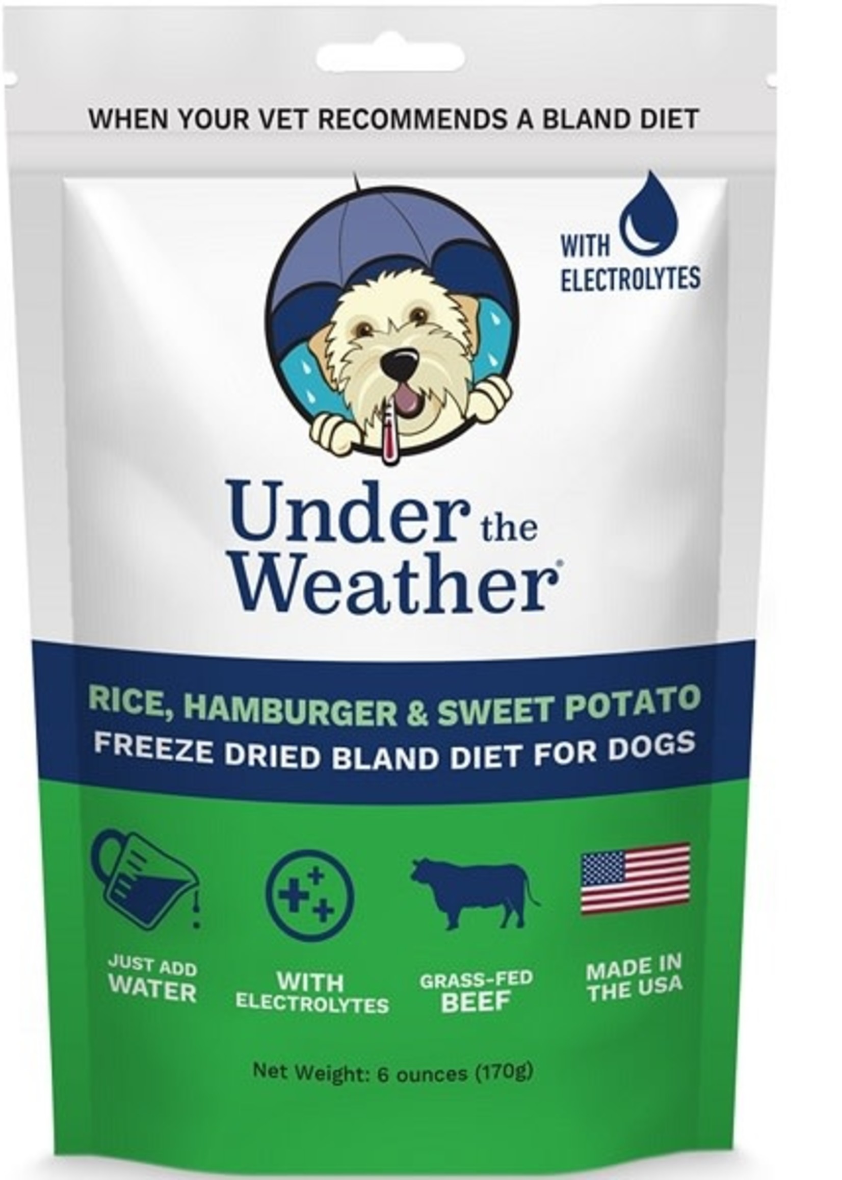Under the Weather Bland Diets Hamburger, Rice, Swt Pot w/Electrolytes - 6oz