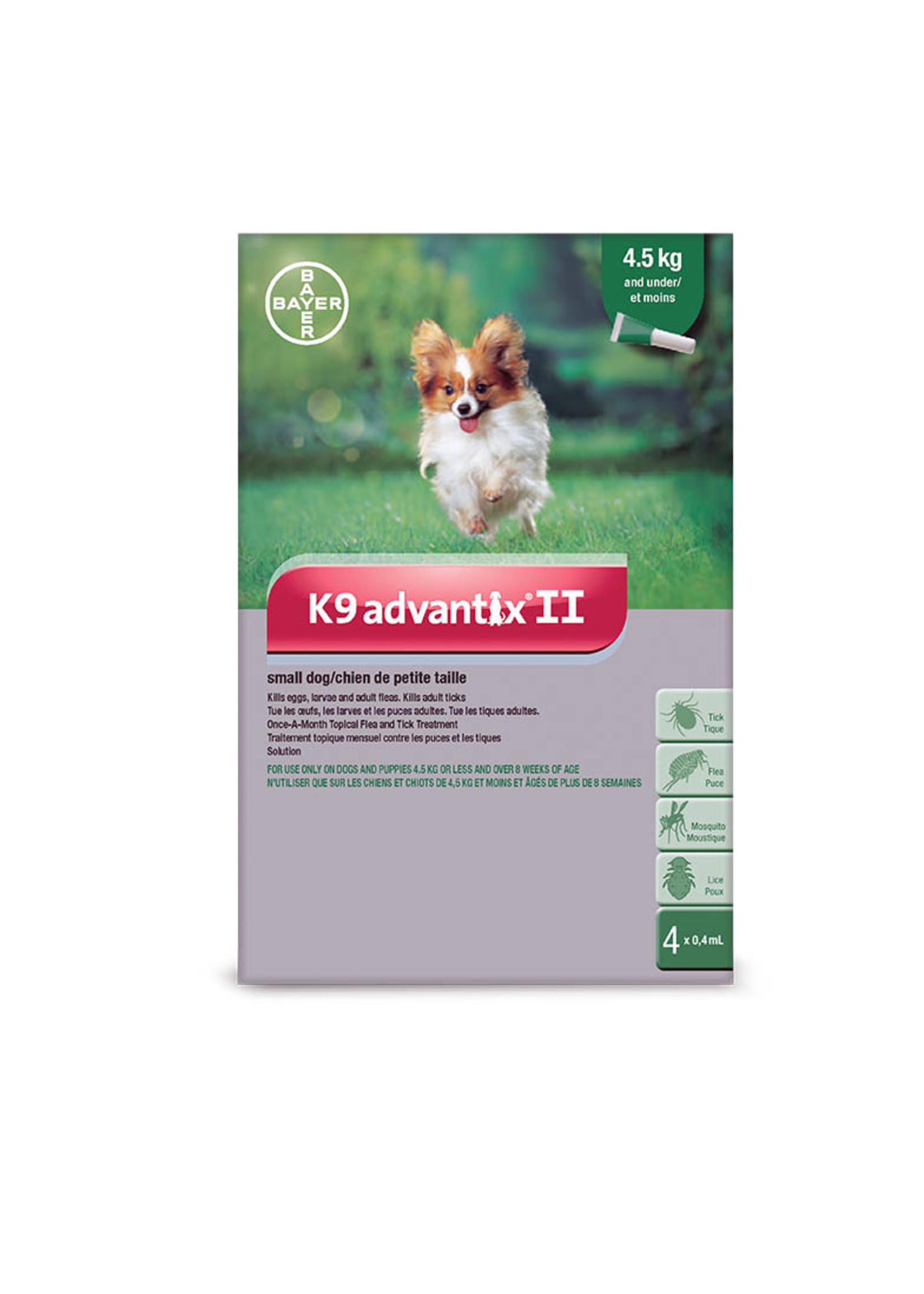 K9 Advantix II Small Dog 2 Doses